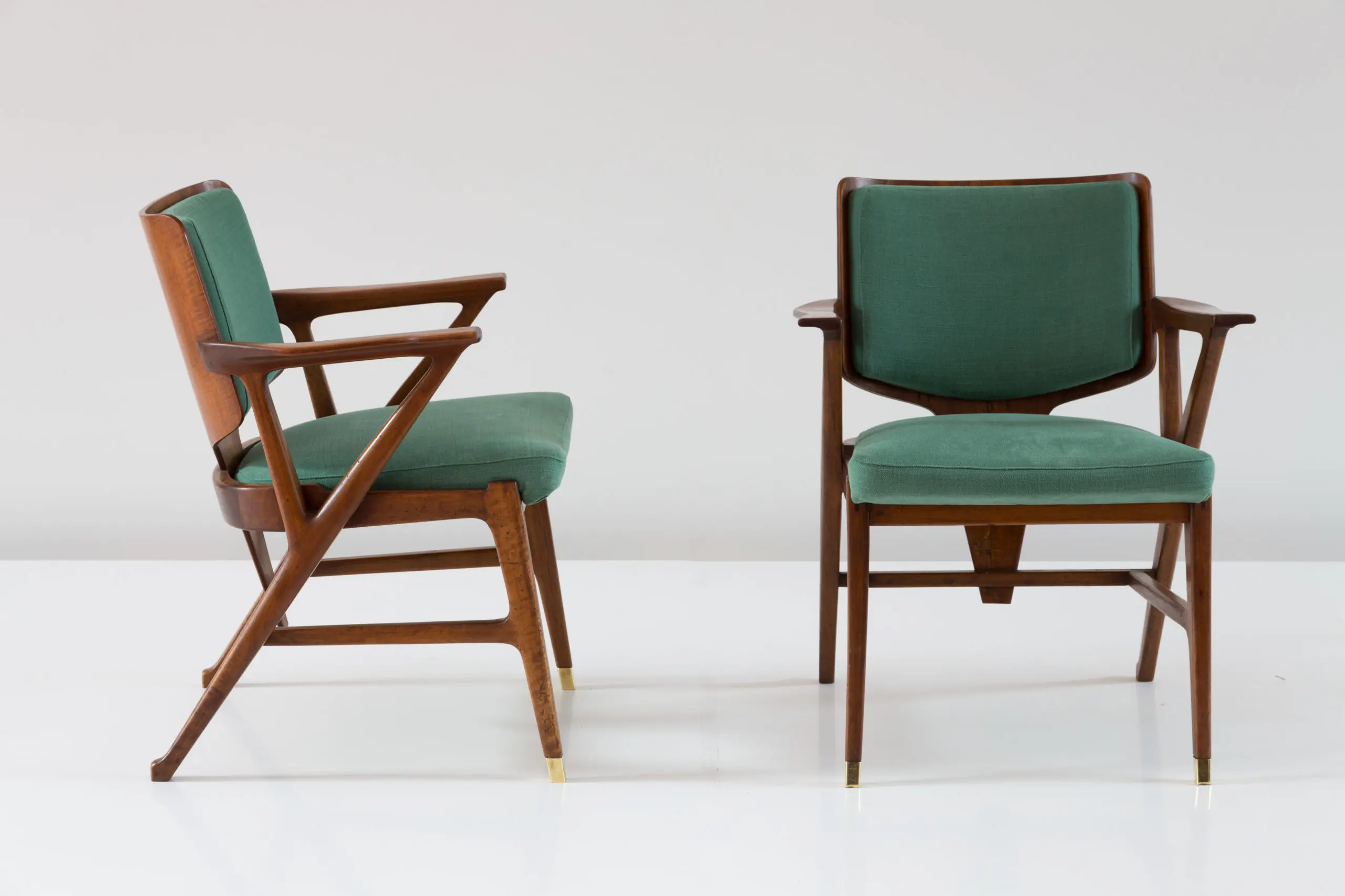Important and rare set of six Cassina dining armchairs, 1950 — photo 10