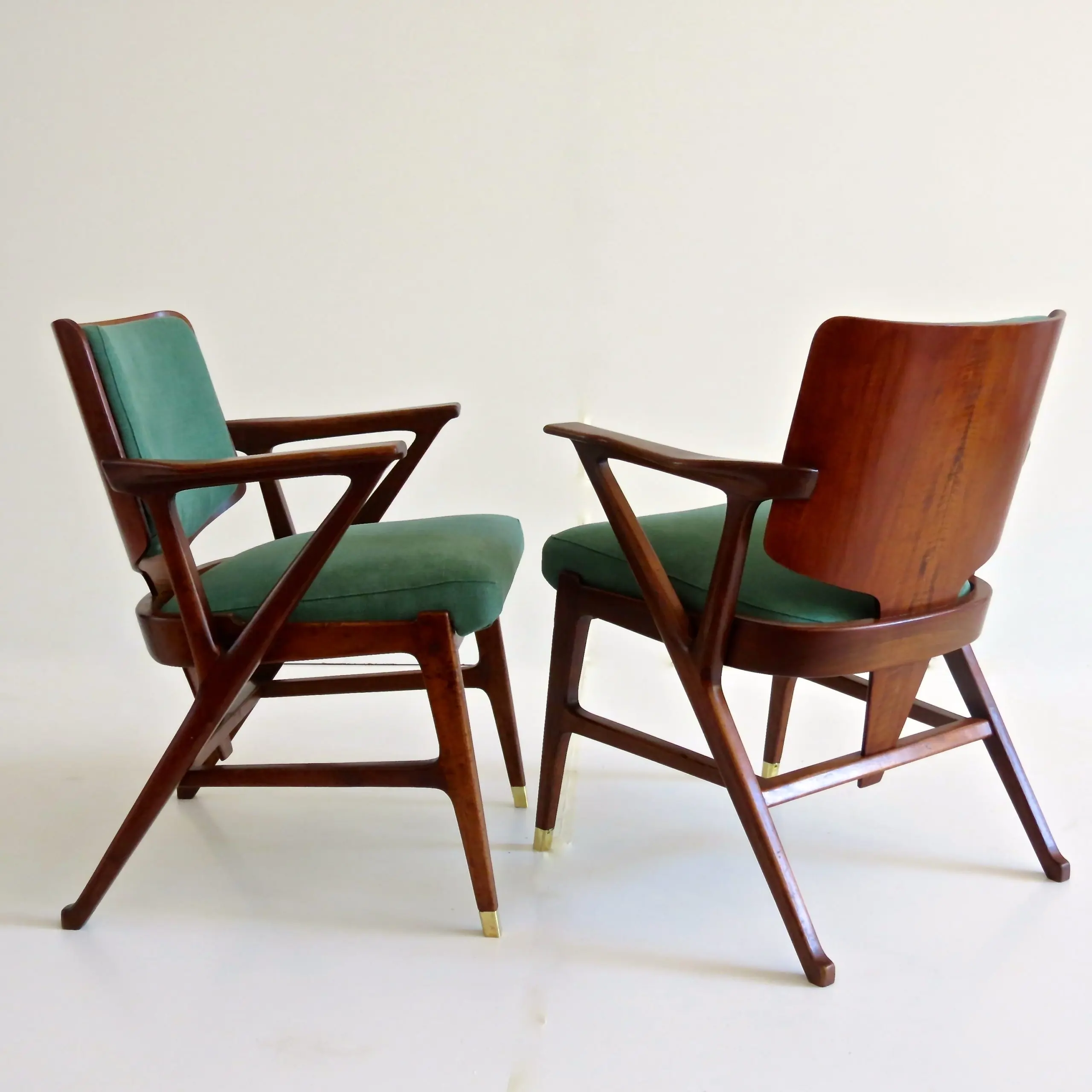 Important and rare set of six Cassina dining armchairs, 1950 — photo 25