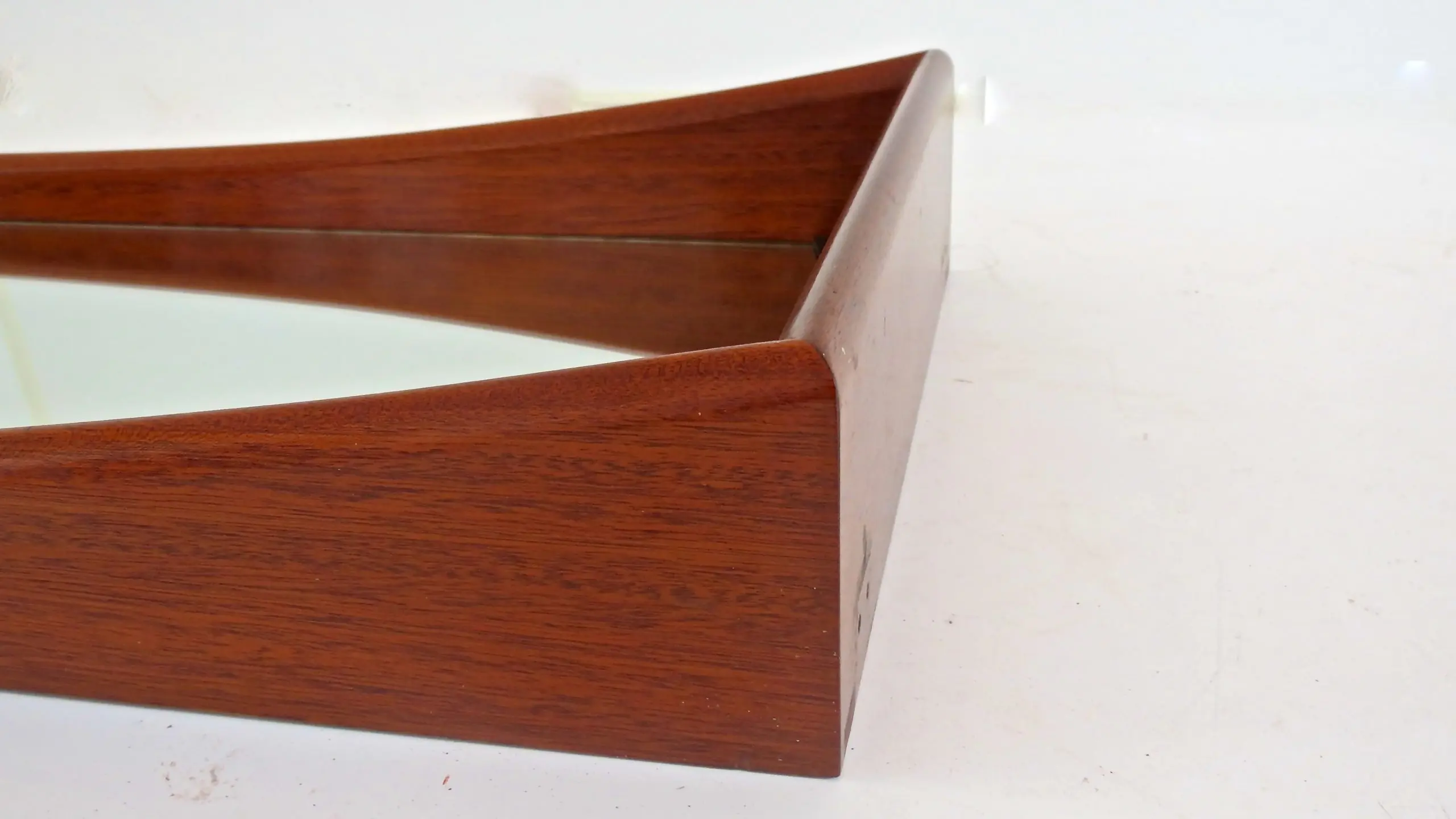 Pair of Walnut Ico Parisi Curved Wall Mirrors, 1950 — photo 15