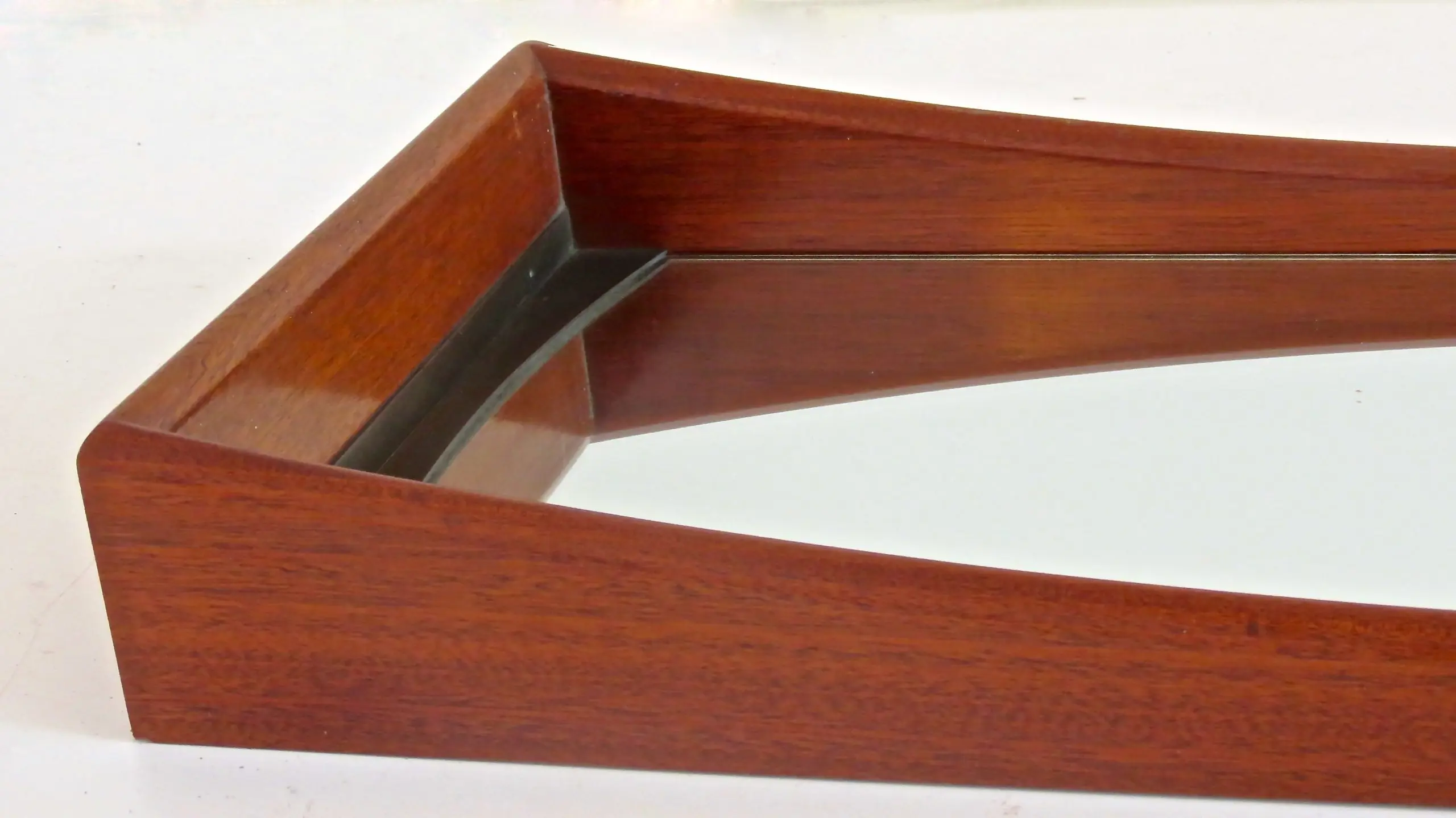 Pair of Walnut Ico Parisi Curved Wall Mirrors, 1950 — photo 11