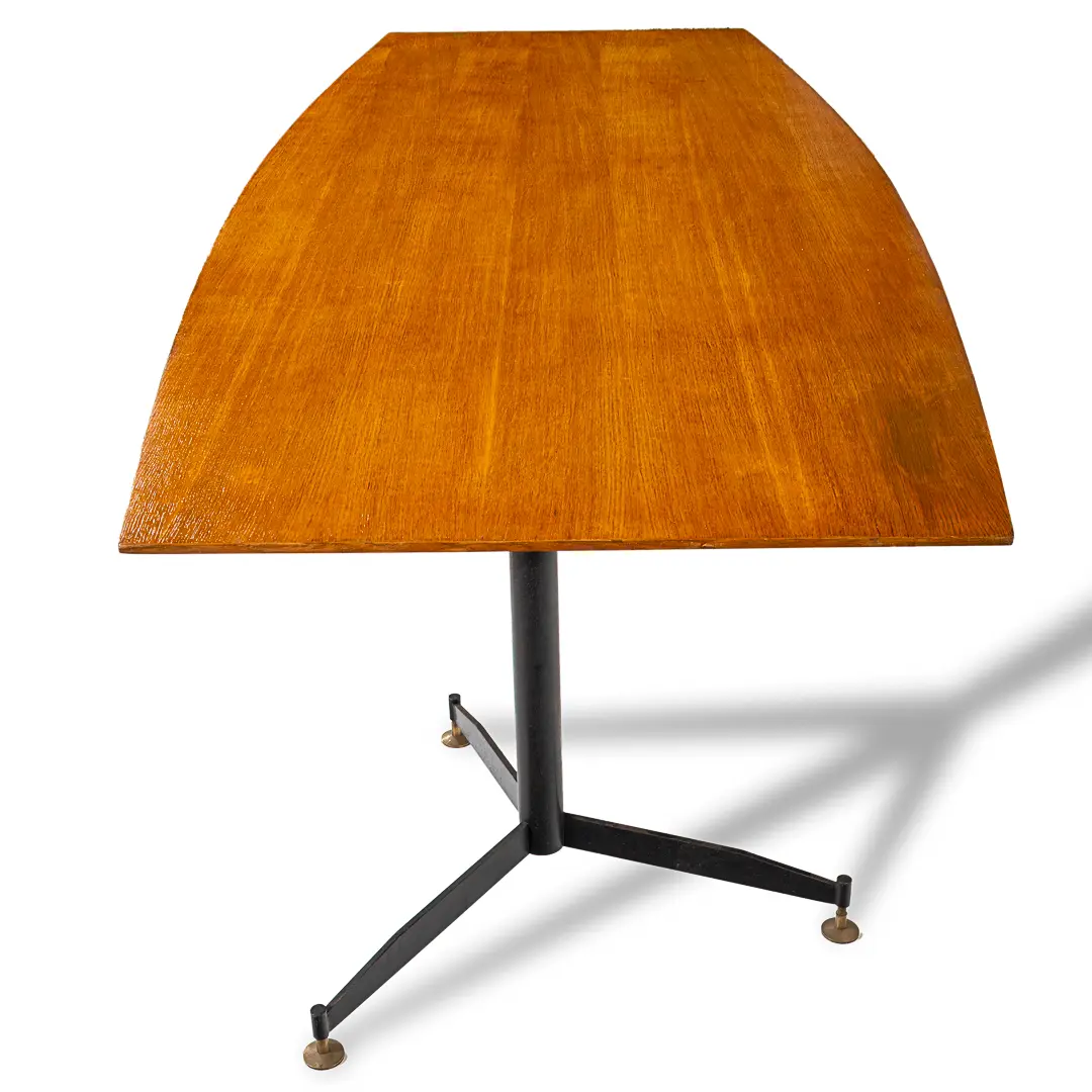 Gio Ponti Large Walnut Diamond Table from San Francesco Fopponino Milan, 1961 — photo 9