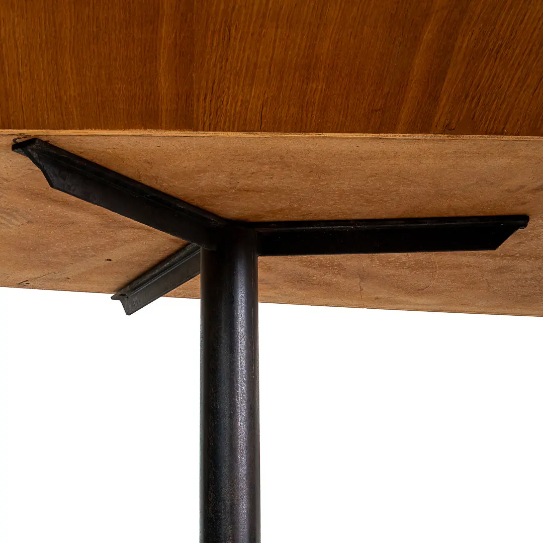 Gio Ponti Large Walnut Diamond Table from San Francesco Fopponino Milan, 1961 — image 3