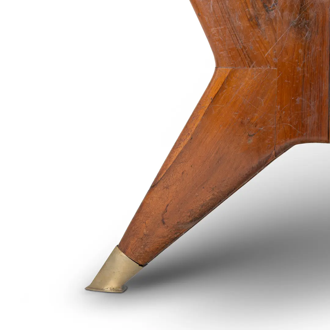 Ico Parisi Round Walnut Dining Table, Three Feet, 1950 — photo 10