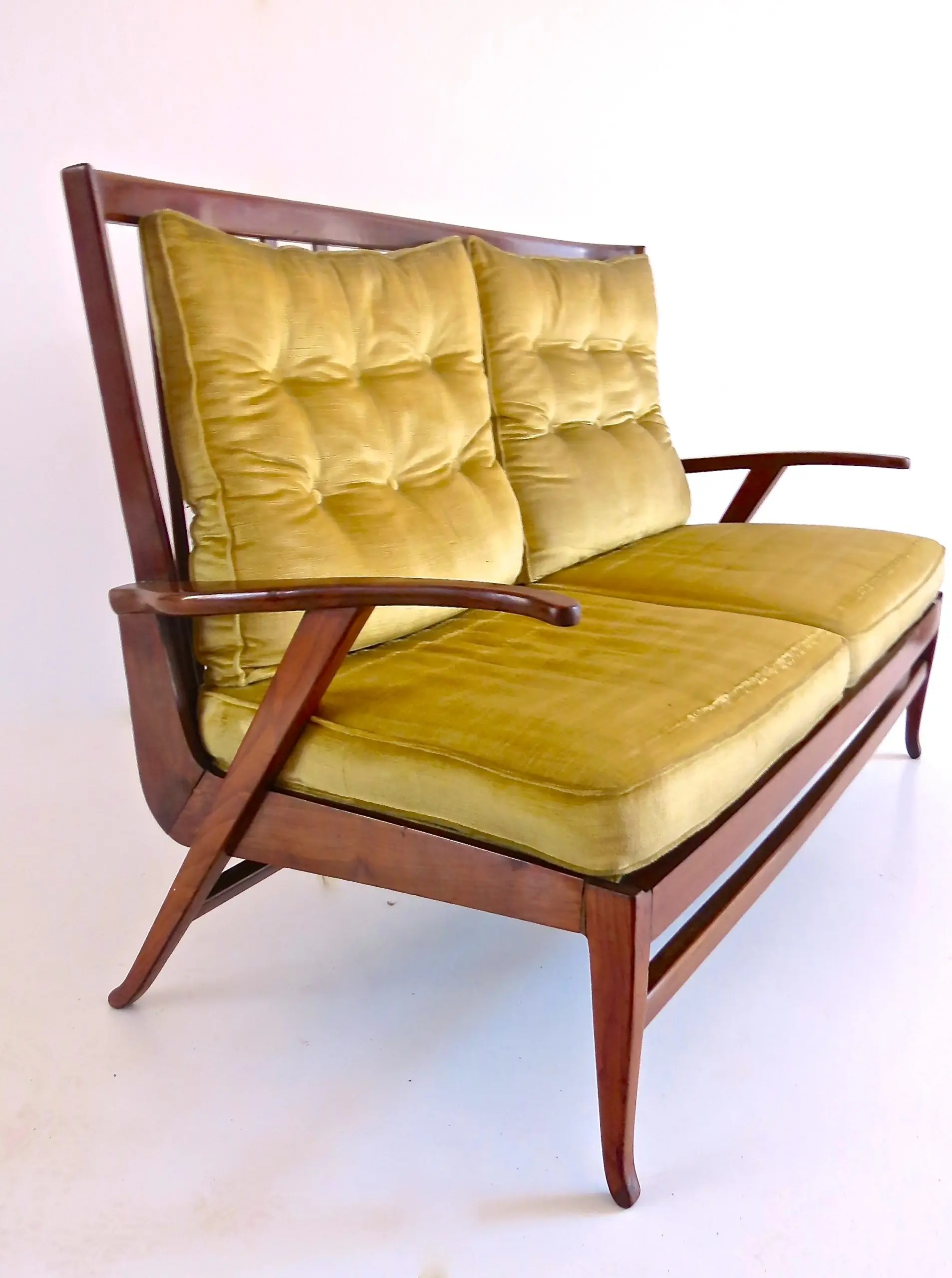 attr.Paolo Buffa Walnut Sofa, 1950 — image 3