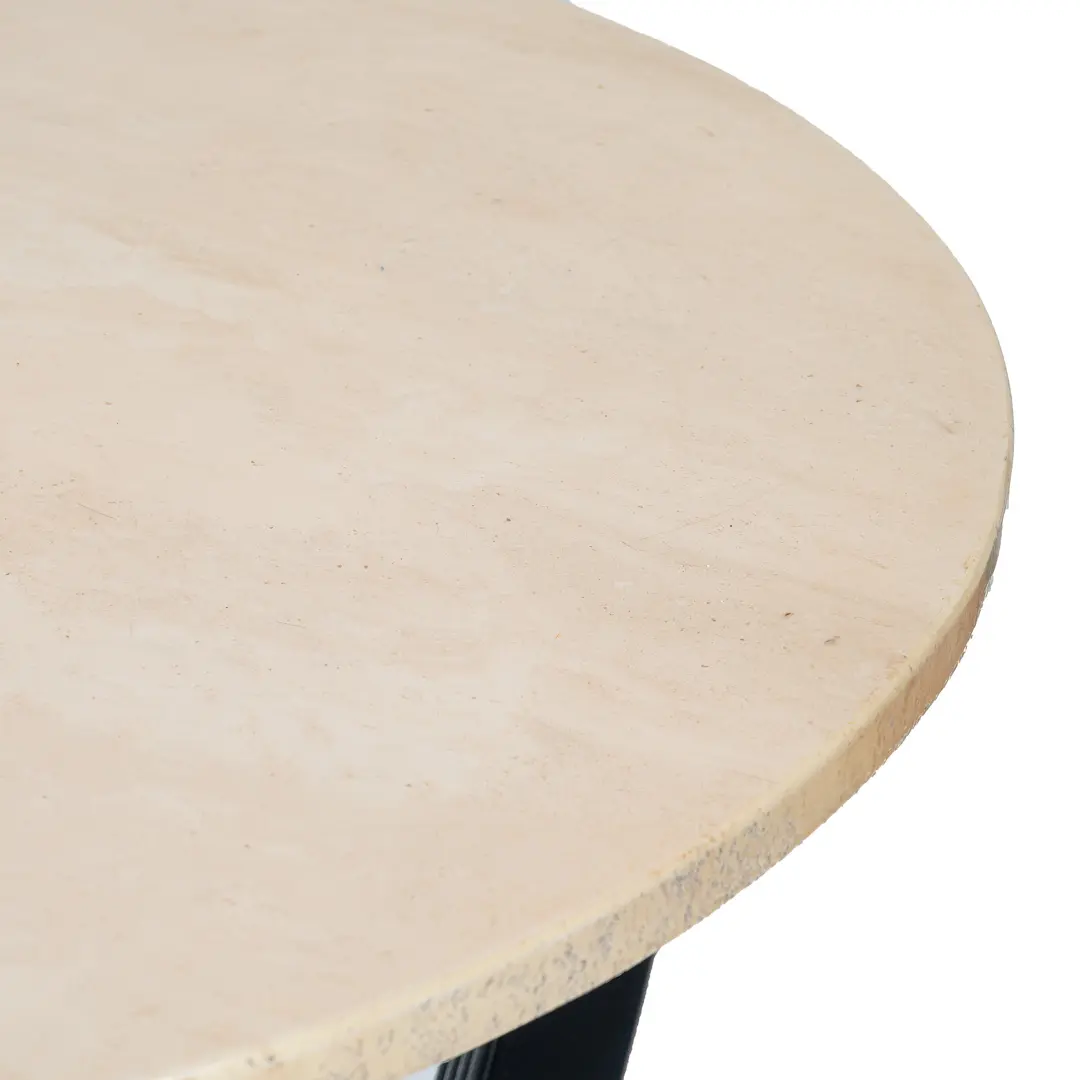 Round Deco Coffee Table Black Laquered from Excelsior Hotel Gallia, 1932 — photo 6