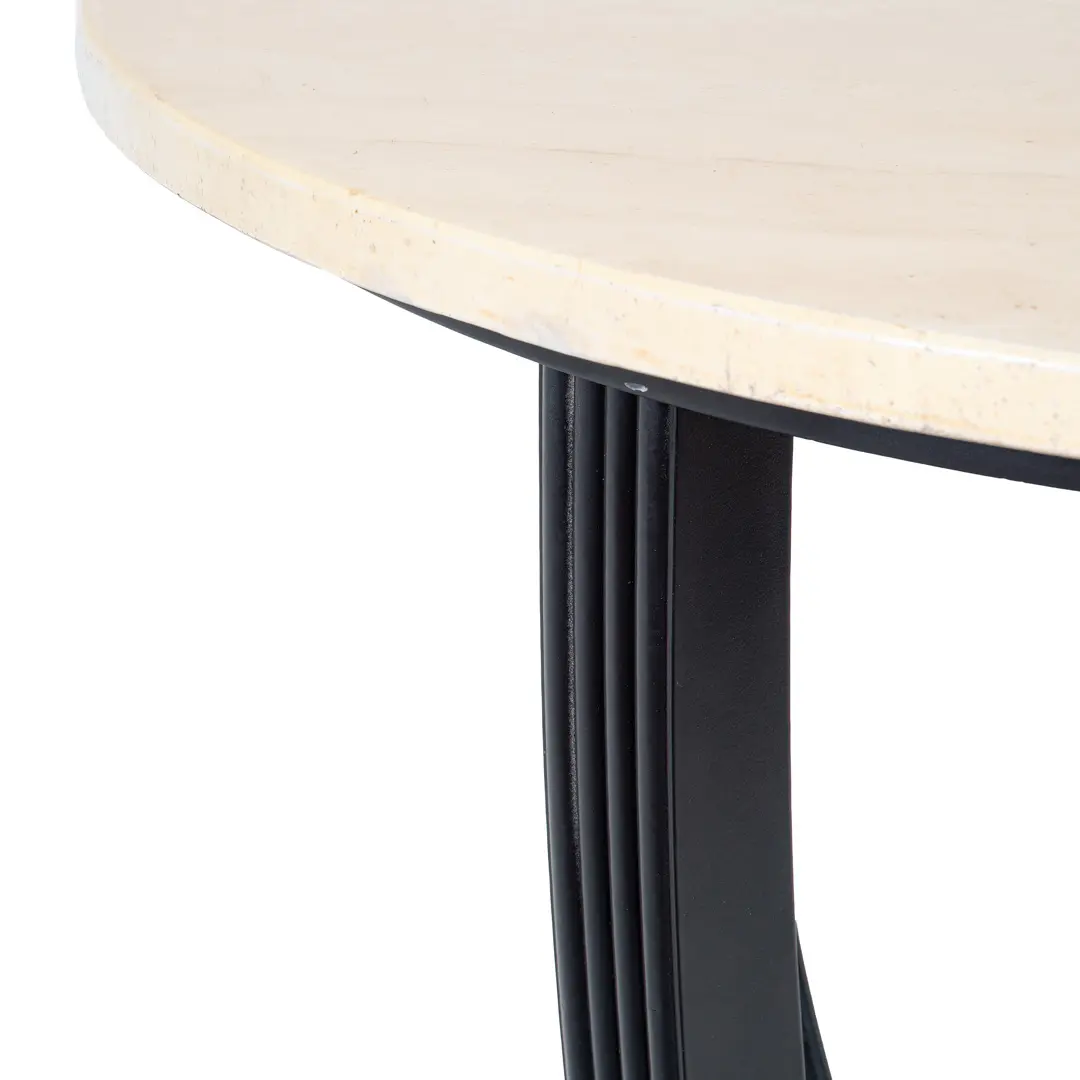 Round Deco Coffee Table Black Laquered from Excelsior Hotel Gallia, 1932 — photo 11
