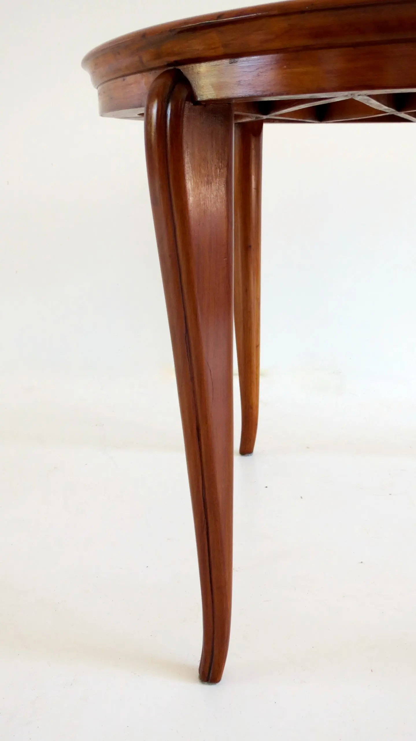 Grid Pattern Walnut Coffee Table Style Gio Ponti, 1940 — photo 10