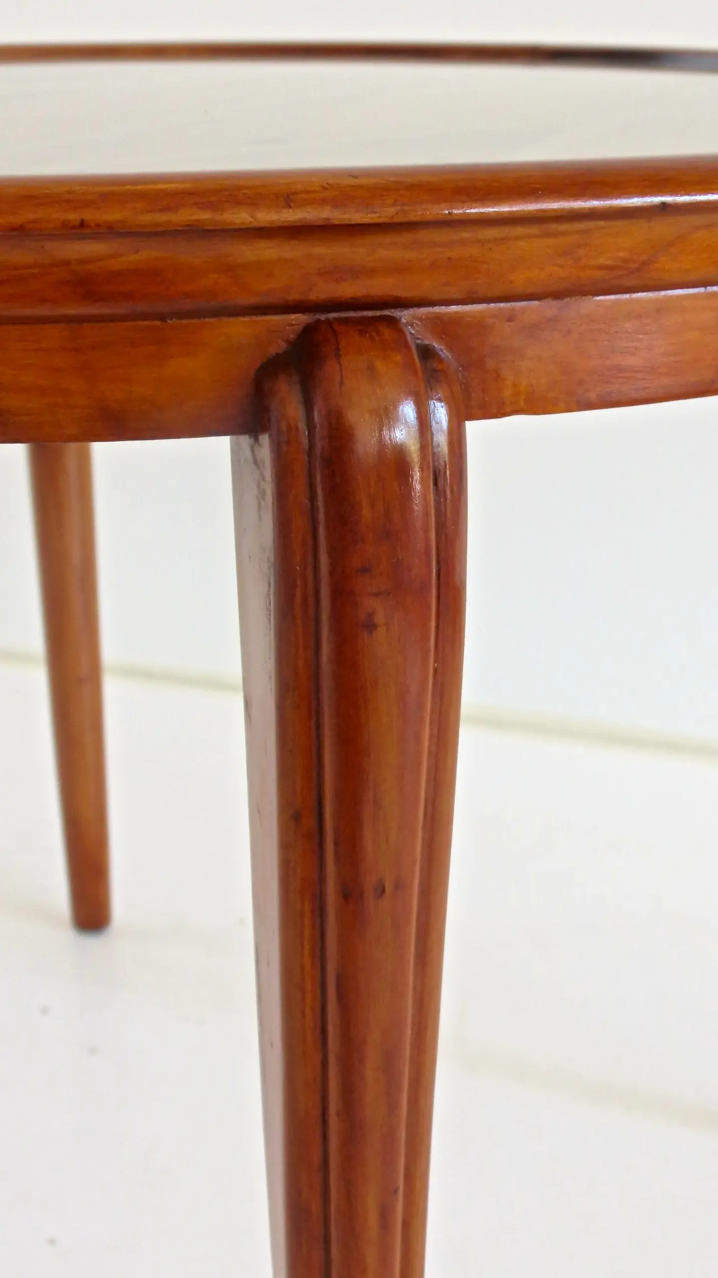 Grid Pattern Walnut Coffee Table Style Gio Ponti, 1940 — photo 8