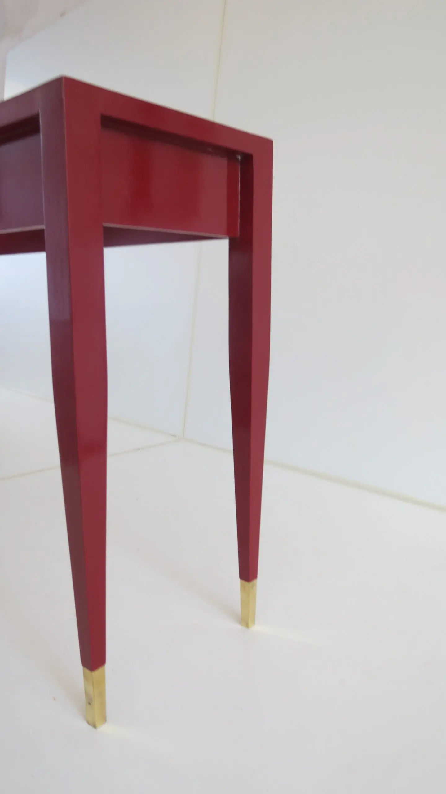 Gio Ponti Pair of Red Laquered Console from Hotel PdP, Roma, 1964 — photo 8