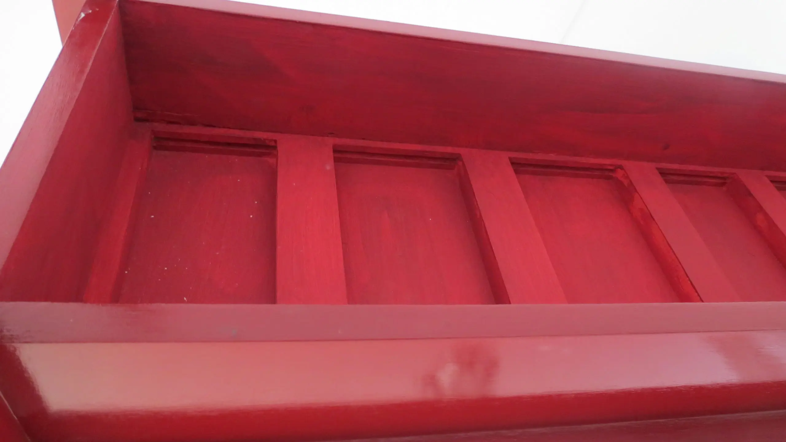 Gio Ponti Pair of Red Laquered Console from Hotel PdP, Roma, 1964 — photo 9