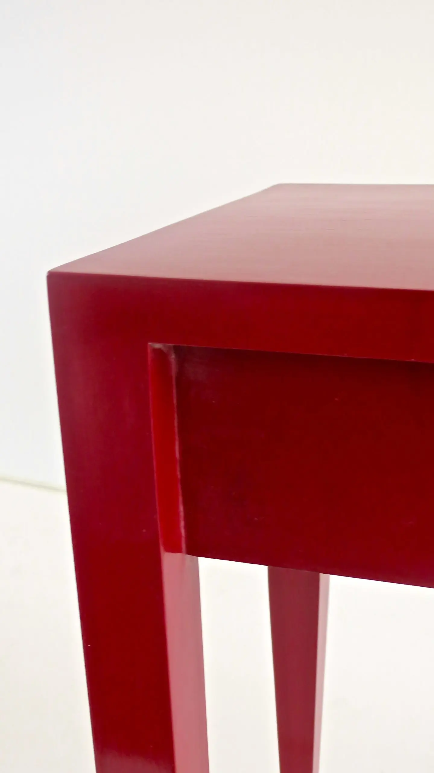 Gio Ponti Pair of Red Laquered Console from Hotel PdP, Roma, 1964 — photo 14