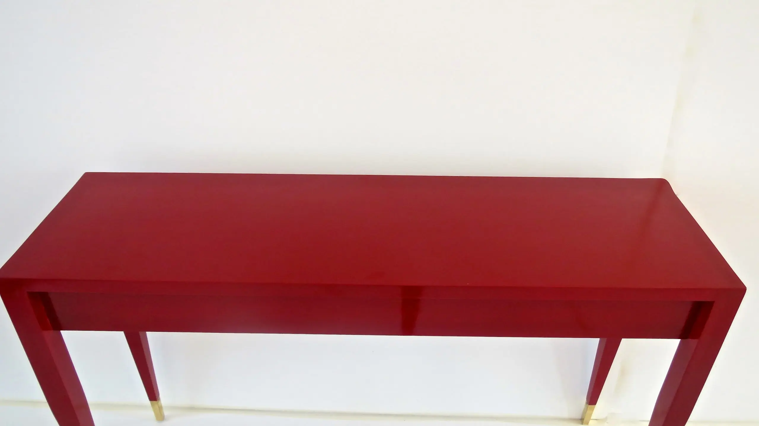 Gio Ponti Pair of Red Laquered Console from Hotel PdP, Roma, 1964 — photo 4