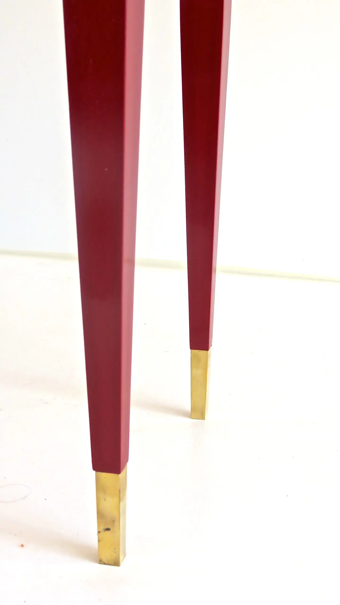 Gio Ponti Pair of Red Laquered Console from Hotel PdP, Roma, 1964 — photo 12