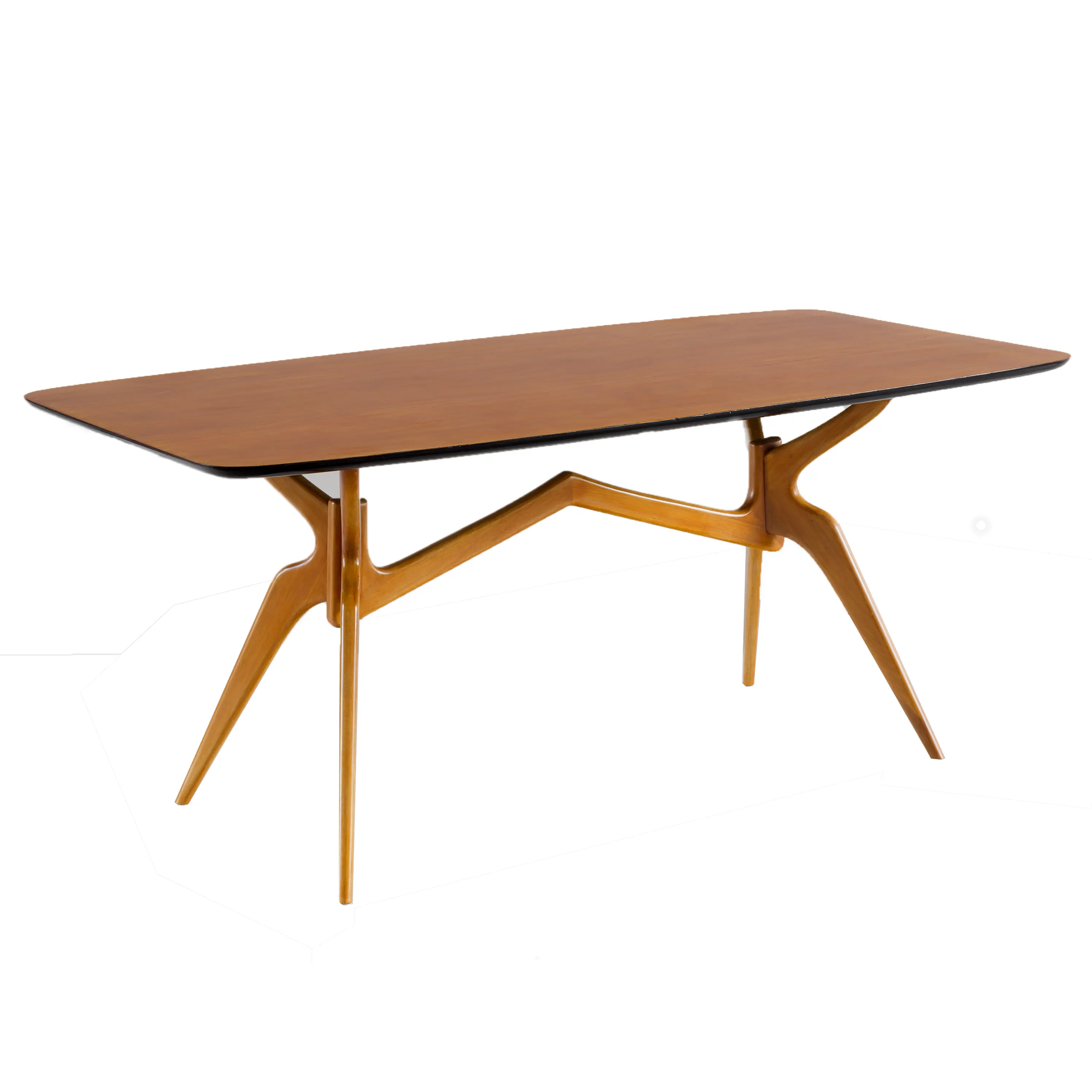 Sculptural blonde dining table attributed to Ico Parisi,1950 — Ico Parisi