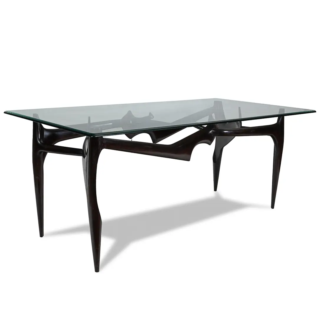 Important sculptural and unique FONTANA ARTE dining table, attr. Ico Parisi 1950 — Ico Parisi