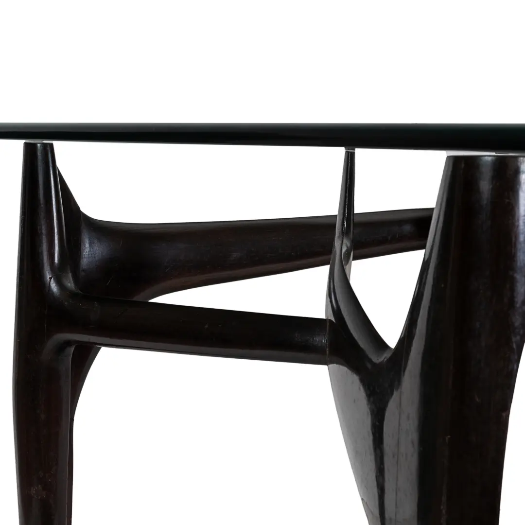 Important sculptural and unique FONTANA ARTE dining table, attr. Ico Parisi 1950 — photo 9
