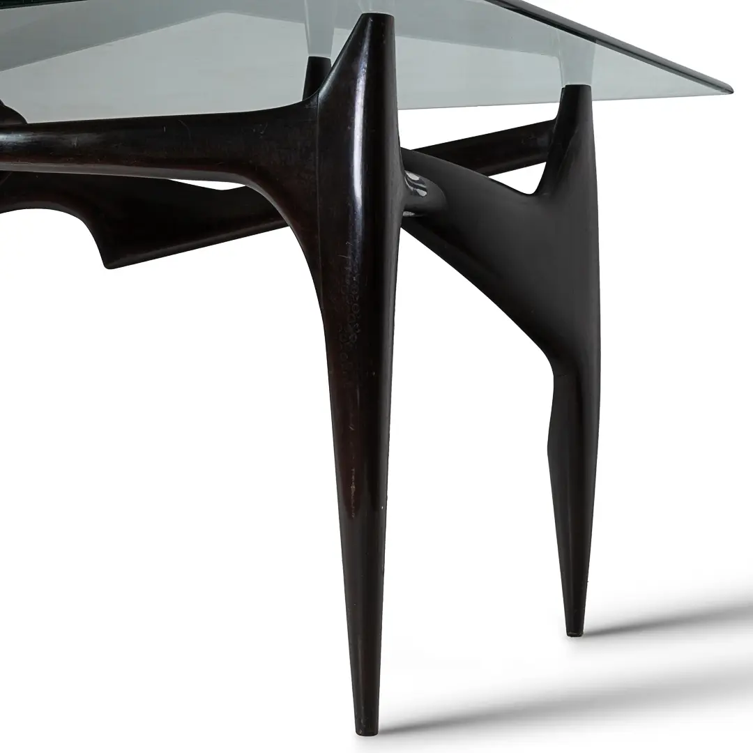 Important sculptural and unique FONTANA ARTE dining table, attr. Ico Parisi 1950 — photo 10