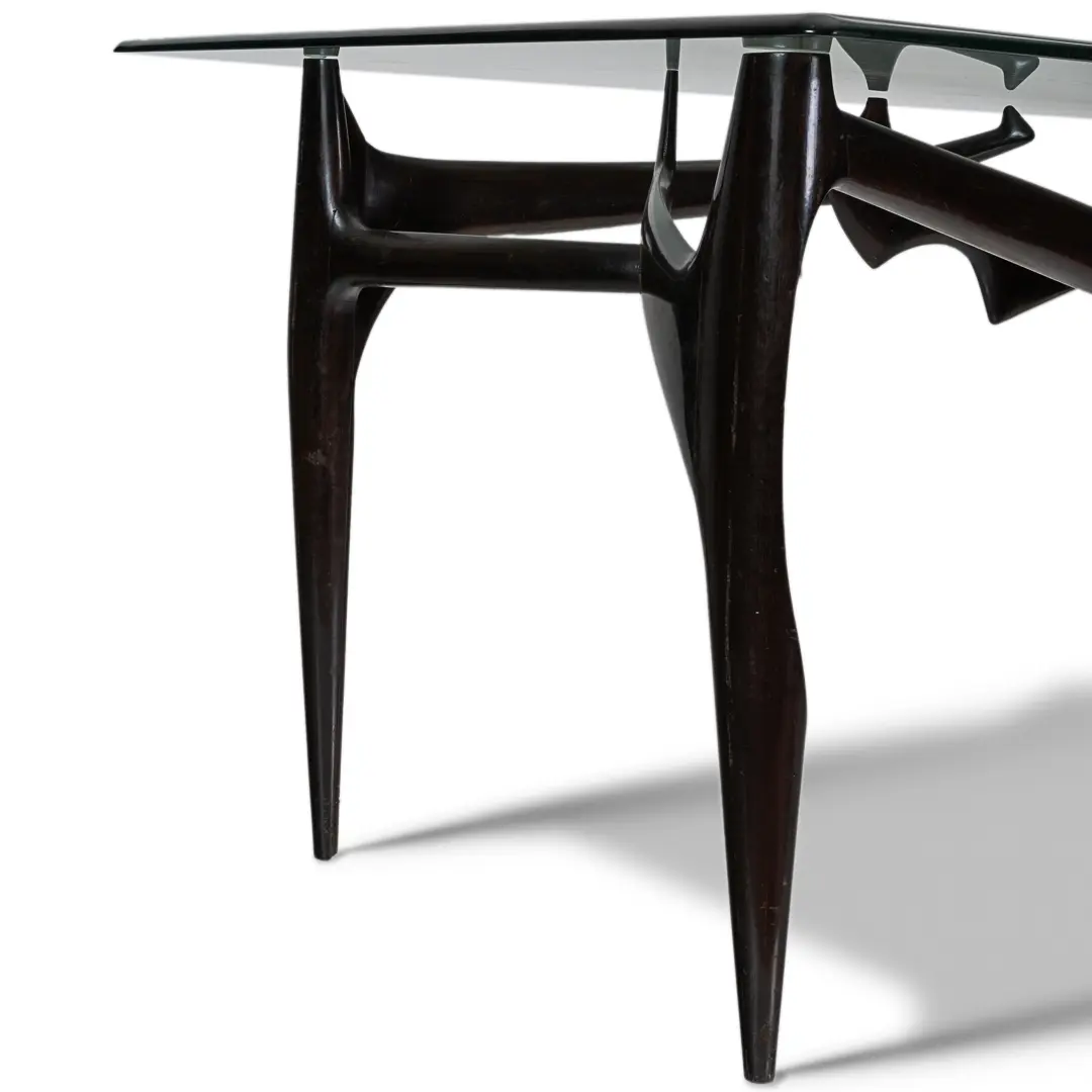 Important sculptural and unique FONTANA ARTE dining table, attr. Ico Parisi 1950 — photo 17