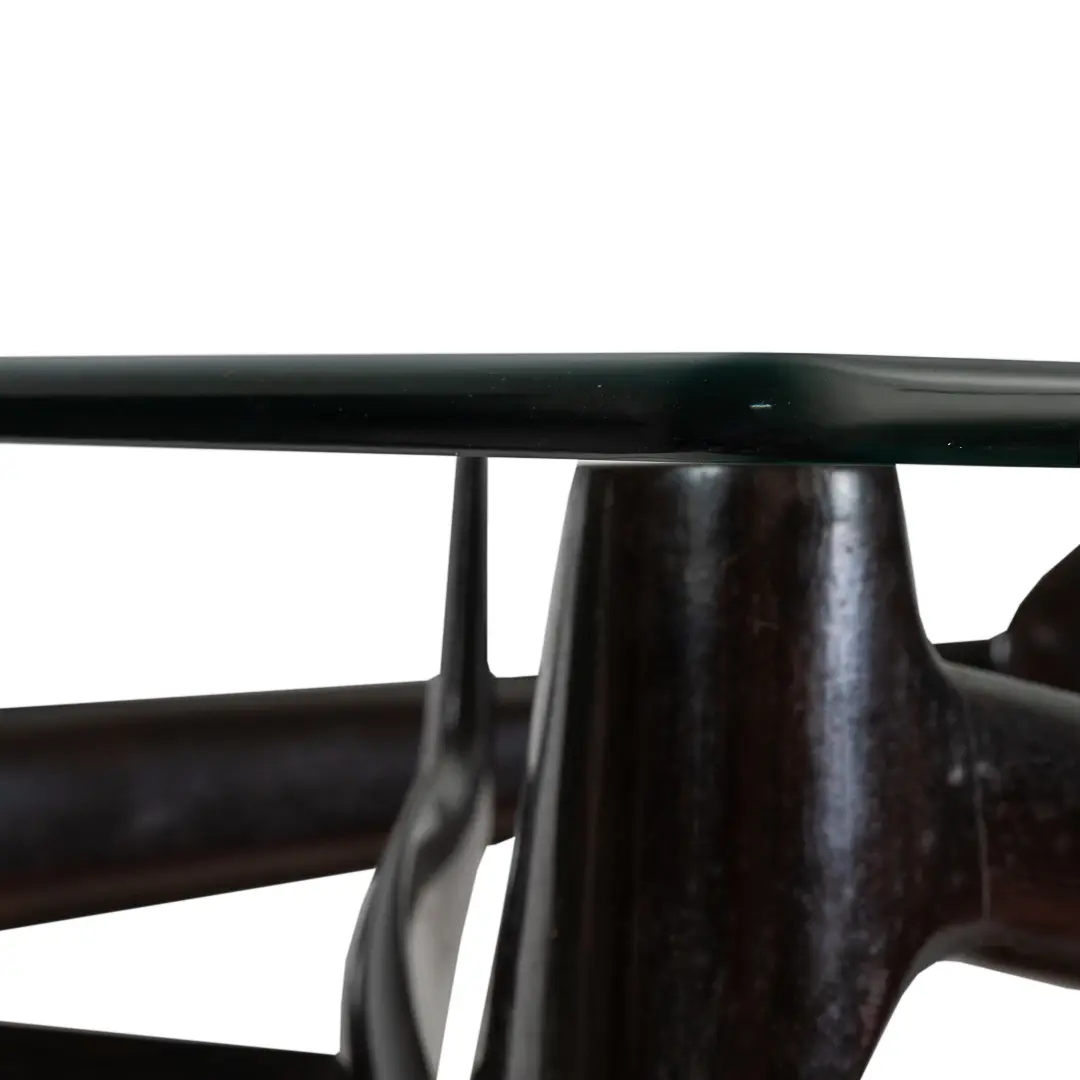 Important sculptural and unique FONTANA ARTE dining table, attr. Ico Parisi 1950 — photo 14