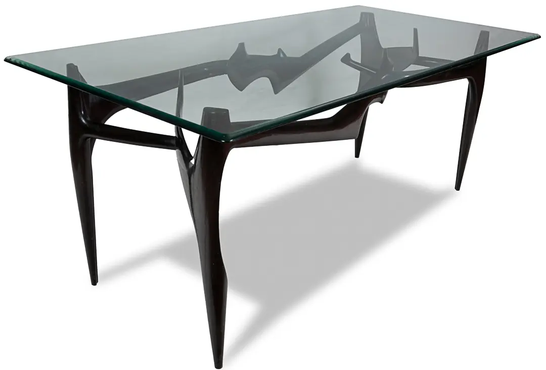 Important sculptural and unique FONTANA ARTE dining table, attr. Ico Parisi 1950 — image 2