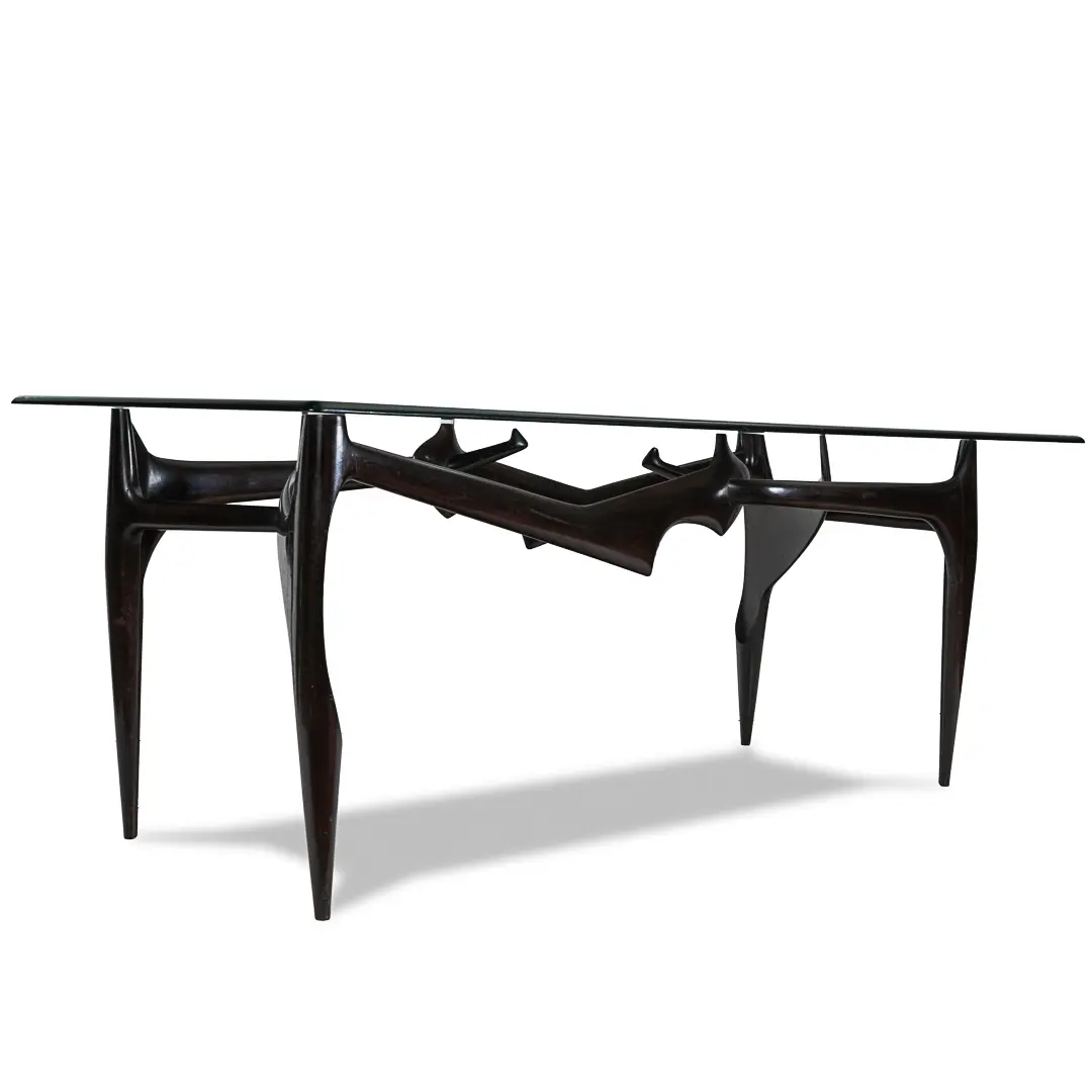 Important sculptural and unique FONTANA ARTE dining table, attr. Ico Parisi 1950 — image 3