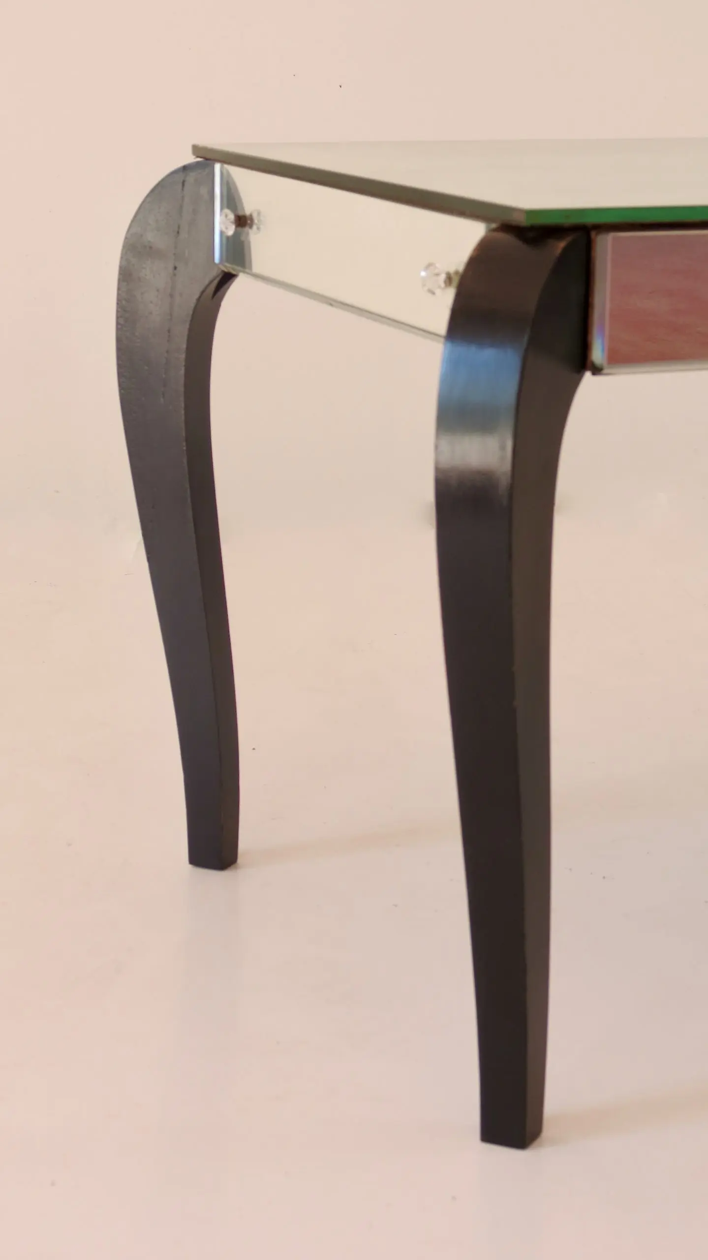 Rare Mirrored Glass Occasional Side Table, 1935 — image 2