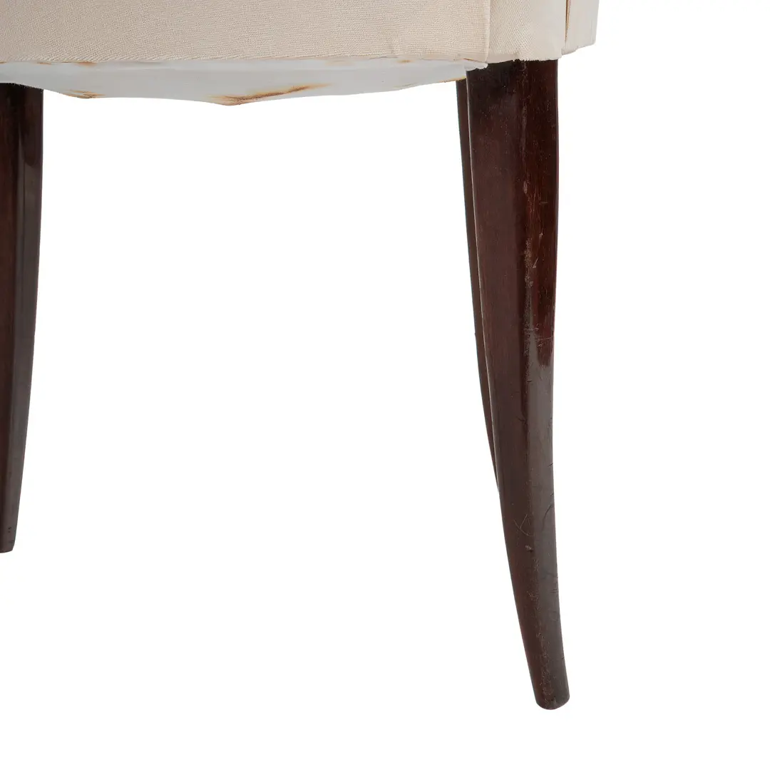 Set of 8 Ebonized Velvet High Back Chiavari Dining Chairs by Paolo Buffa, 1950 — photo 12