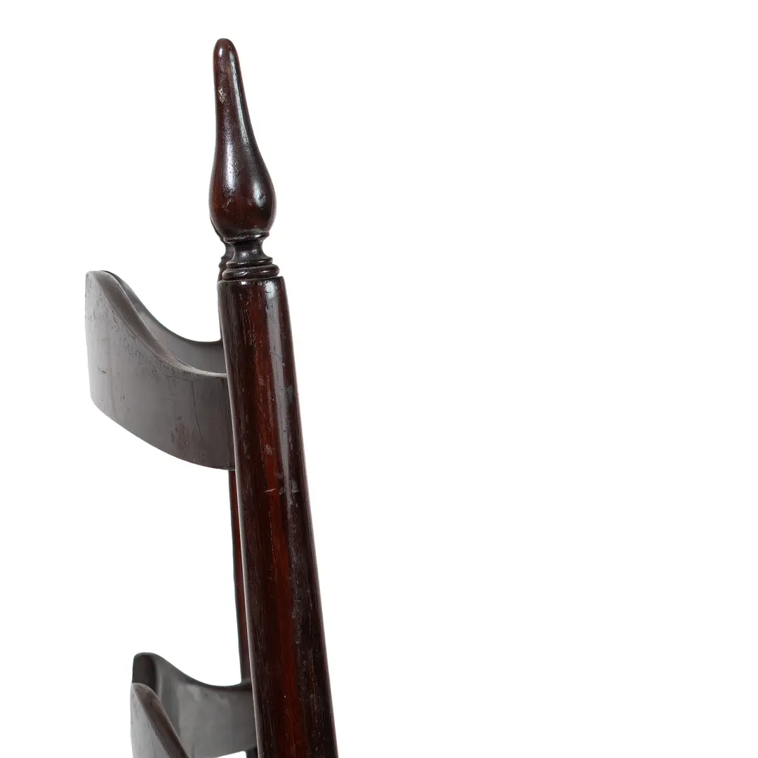 Set of 8 Ebonized Velvet High Back Chiavari Dining Chairs by Paolo Buffa, 1950 — photo 11