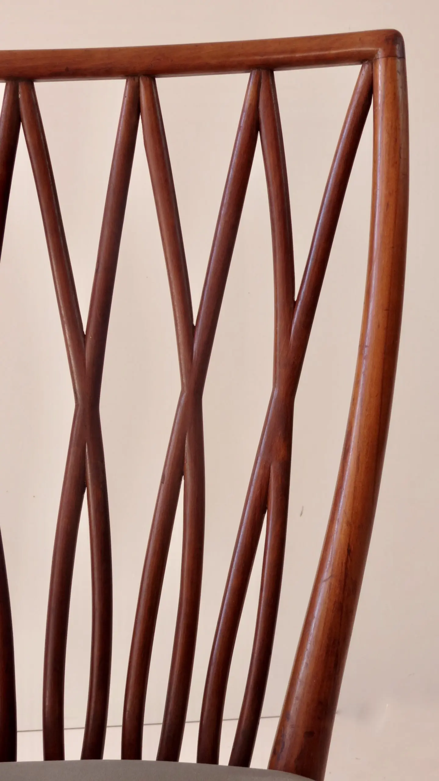 Pair of Andrea Busiri Vici Cherrywood Lounge Chairs, 1940 — photo 7