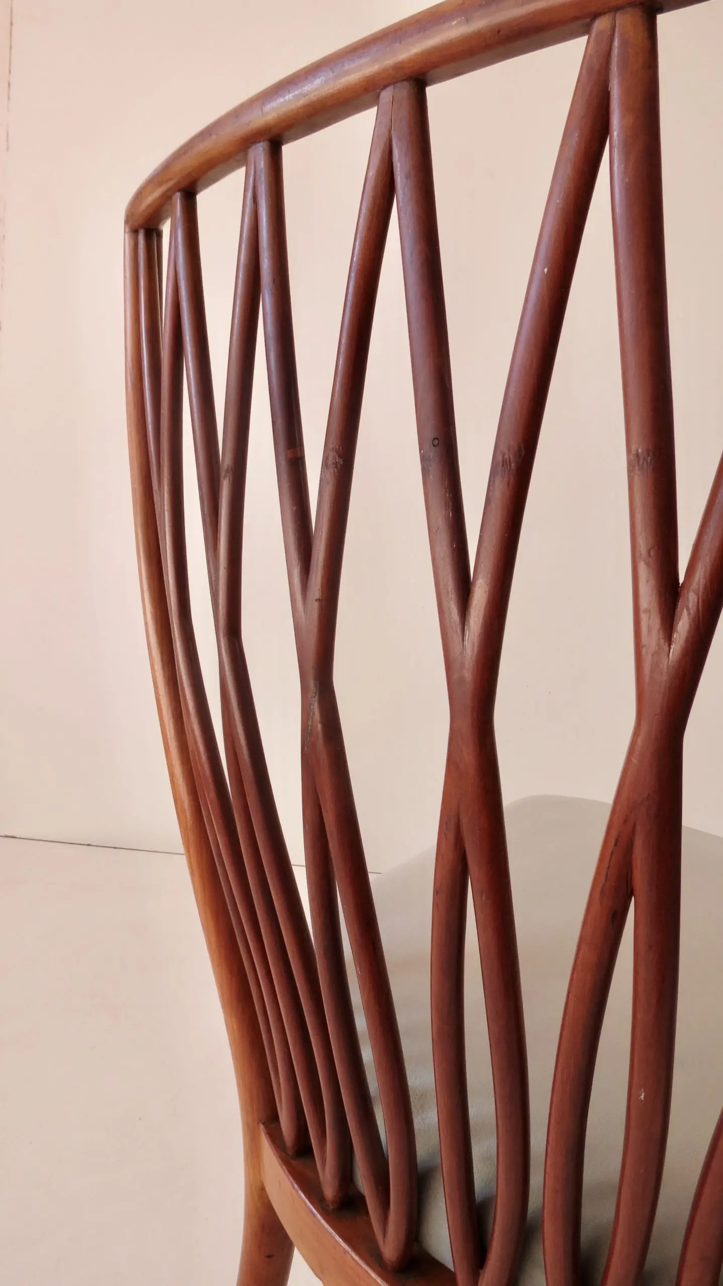 Pair of Andrea Busiri Vici Cherrywood Lounge Chairs, 1940 — photo 14
