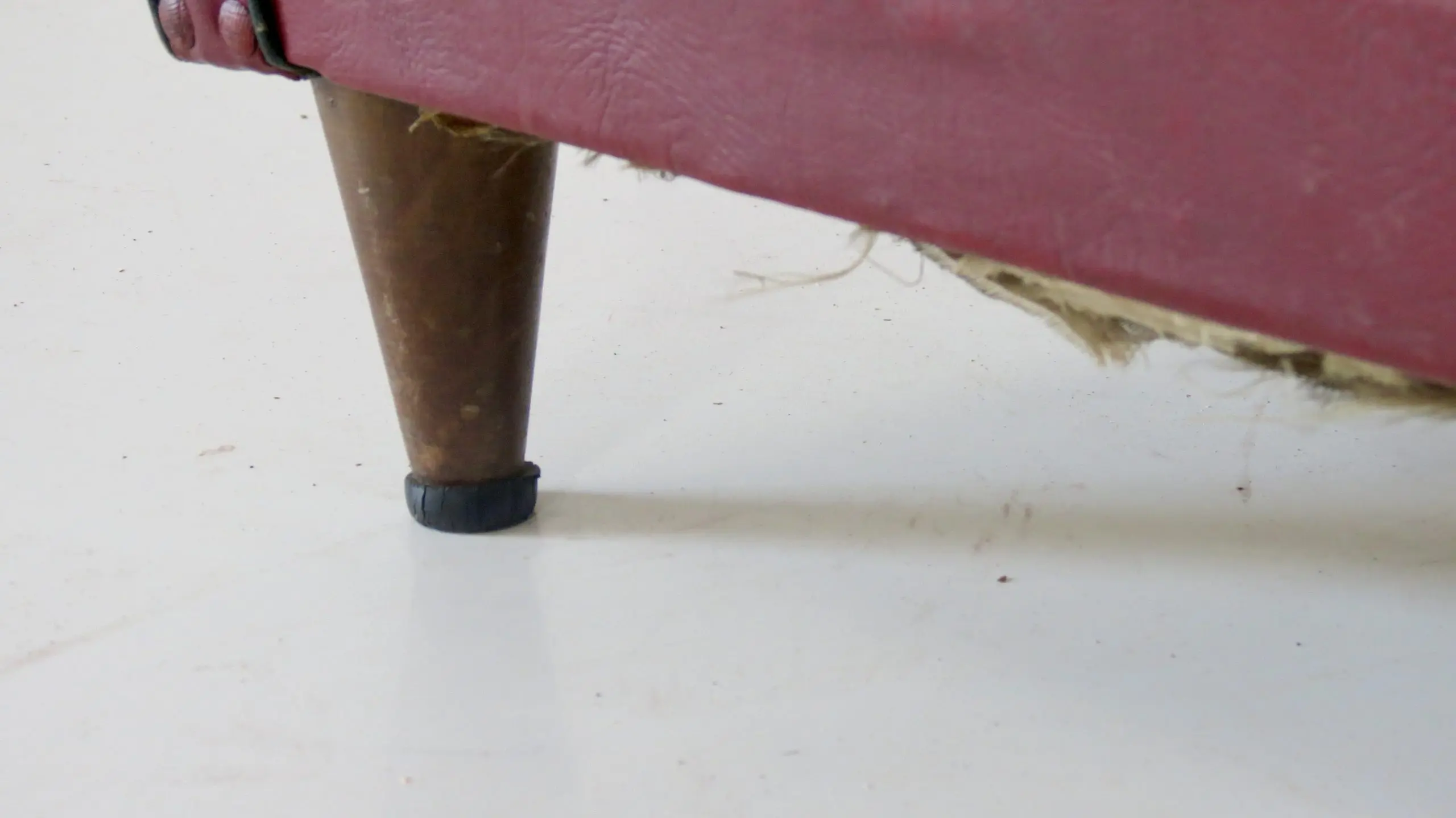 Pair of Rare Red Sky Paolo Buffa Armchairs, 1950 — photo 14