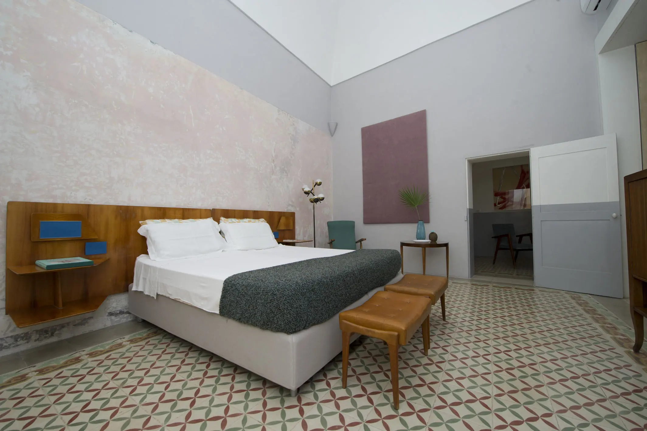 Gio Ponti, Pair of Fine Mahogany Headboards from Hotel Royal Naples, 1955 — photo 15