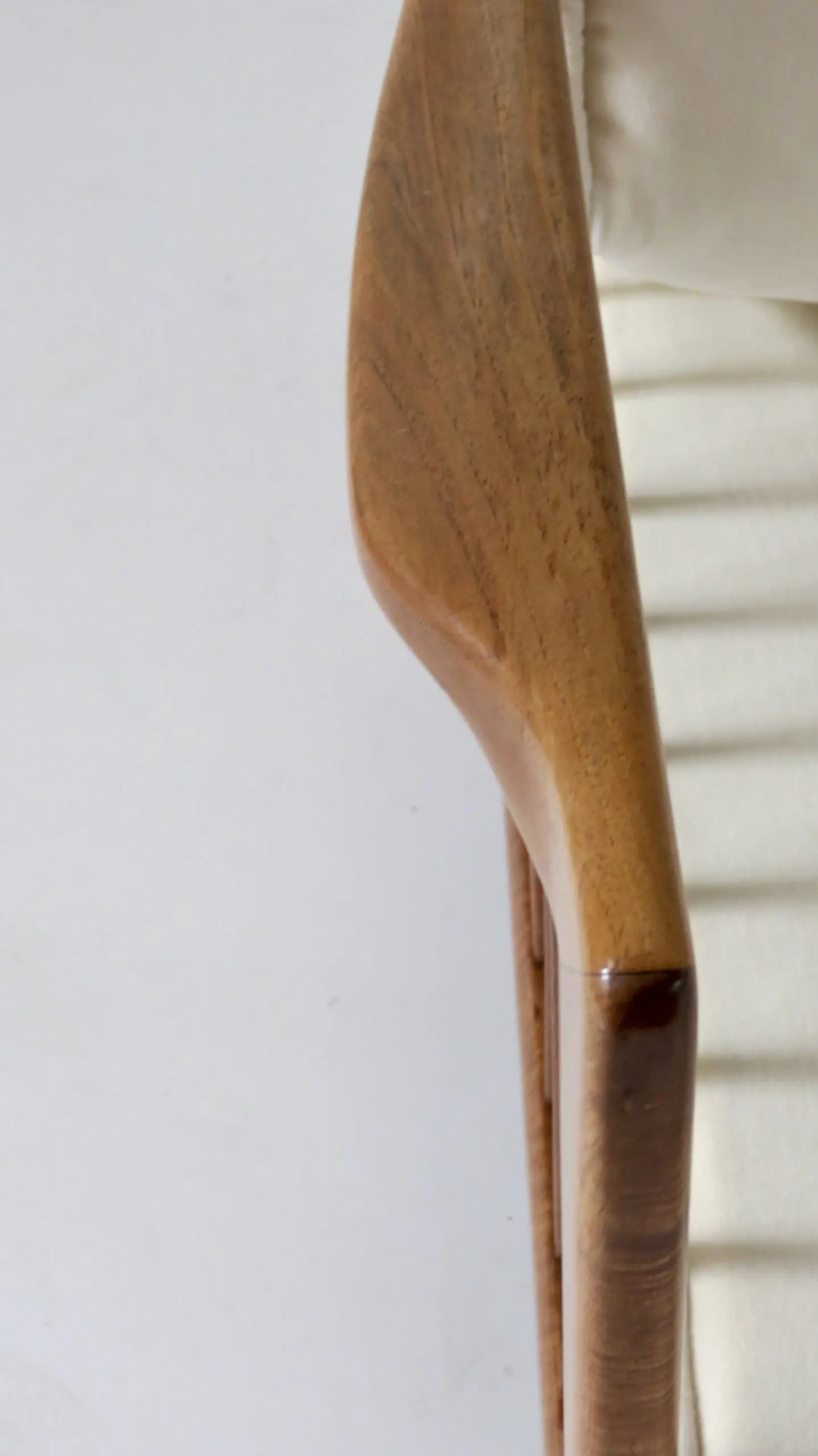Rare Paolo Buffa White Cherrywood Armchair 118/F, 1950 — photo 23