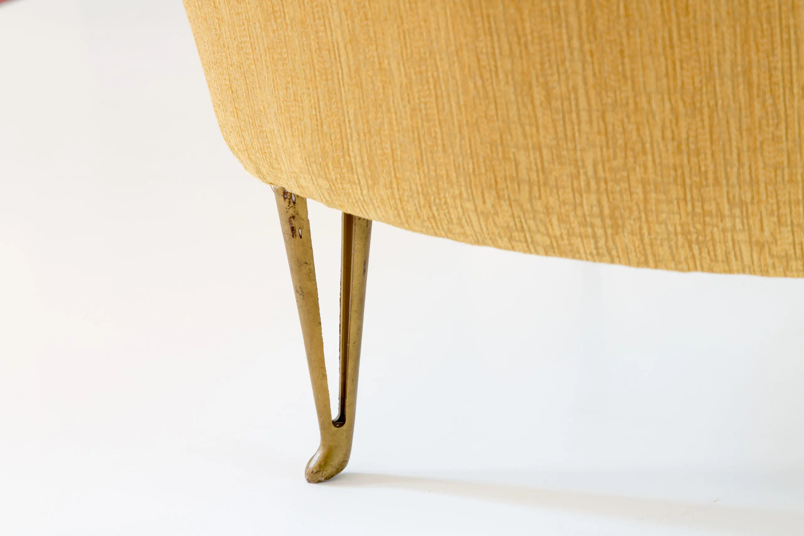 Elegant yellow Armchair by Melchiorre Bega , 1950 — photo 5