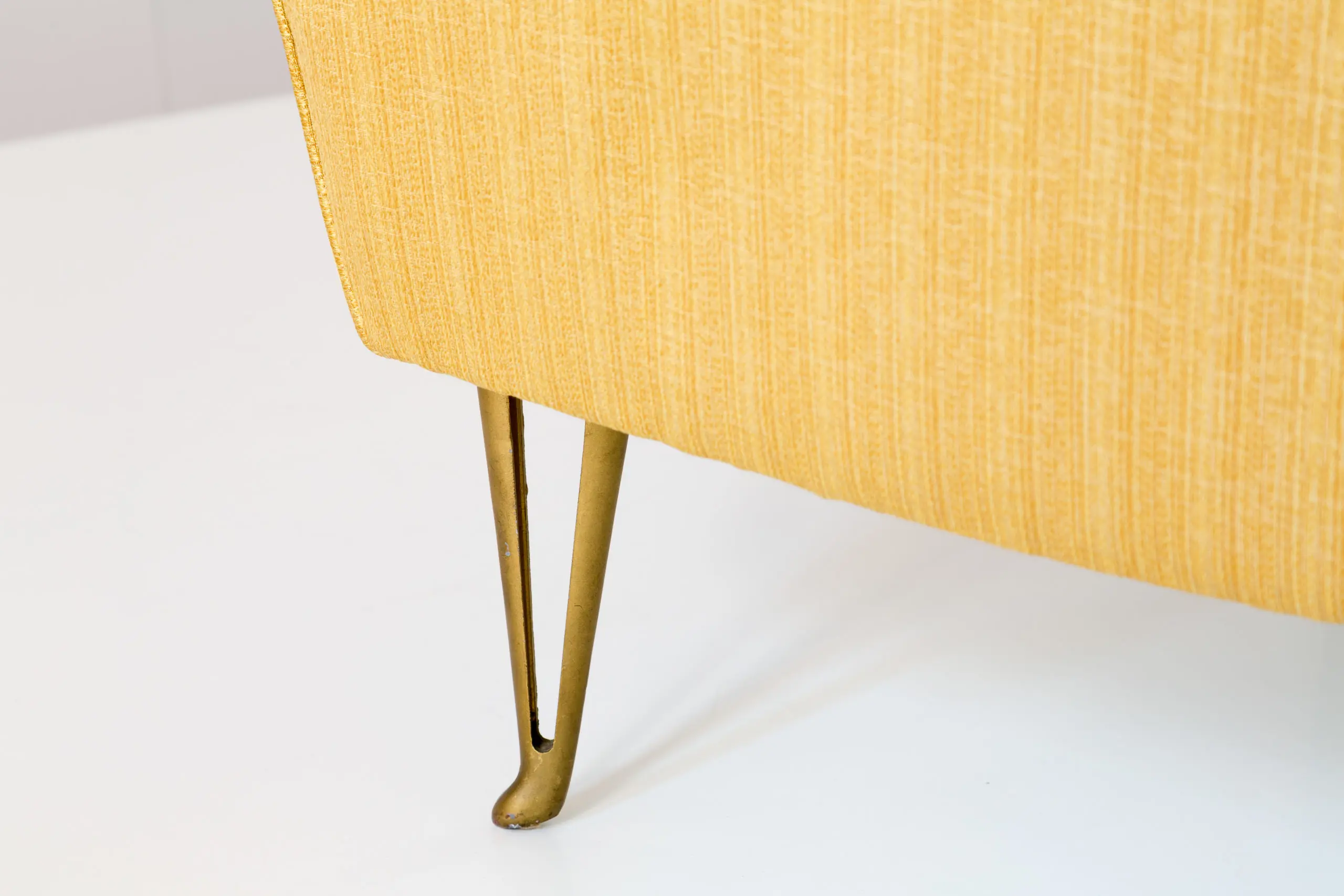 Elegant yellow Armchair by Melchiorre Bega , 1950 — photo 6