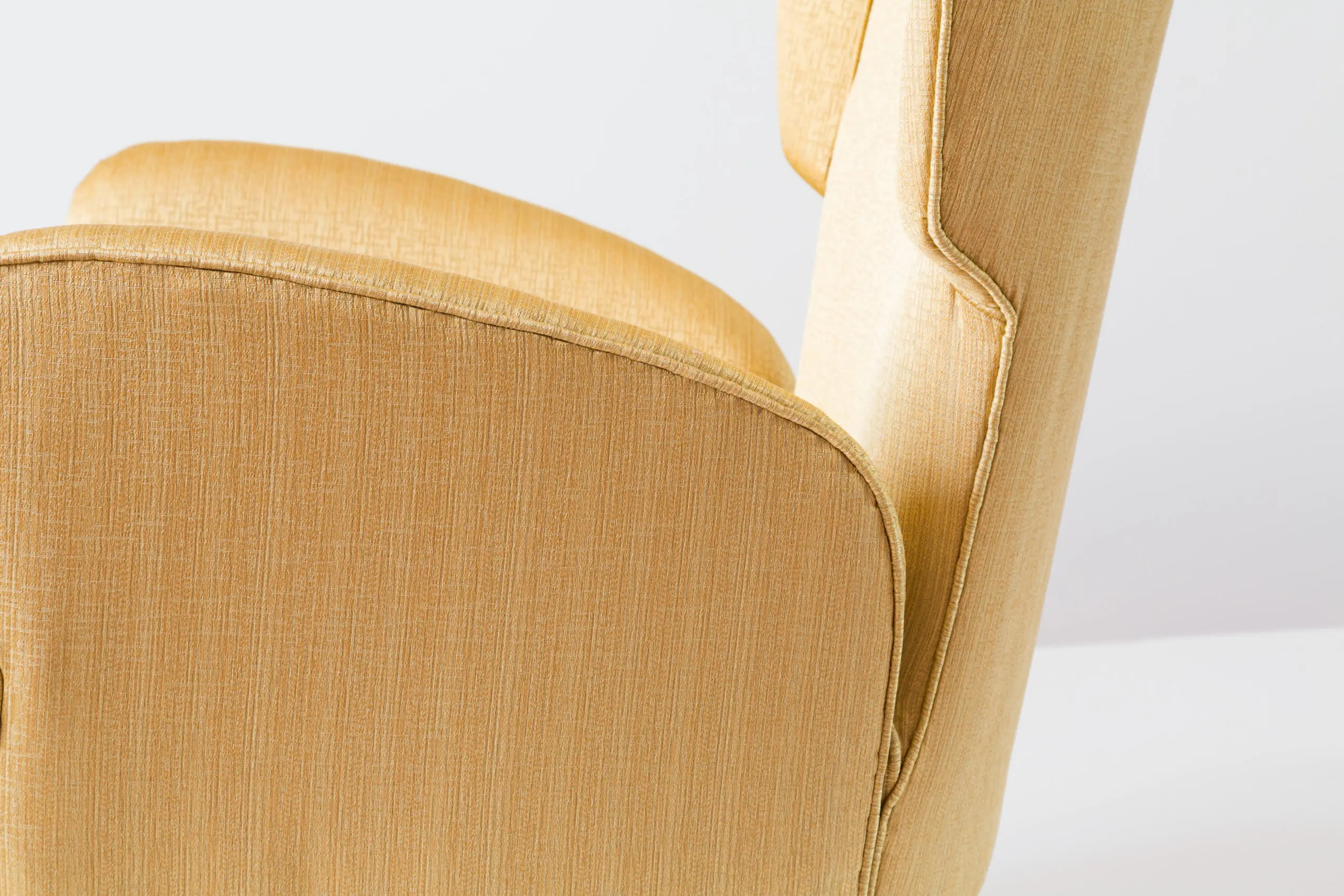 Elegant yellow Armchair by Melchiorre Bega , 1950 — photo 11