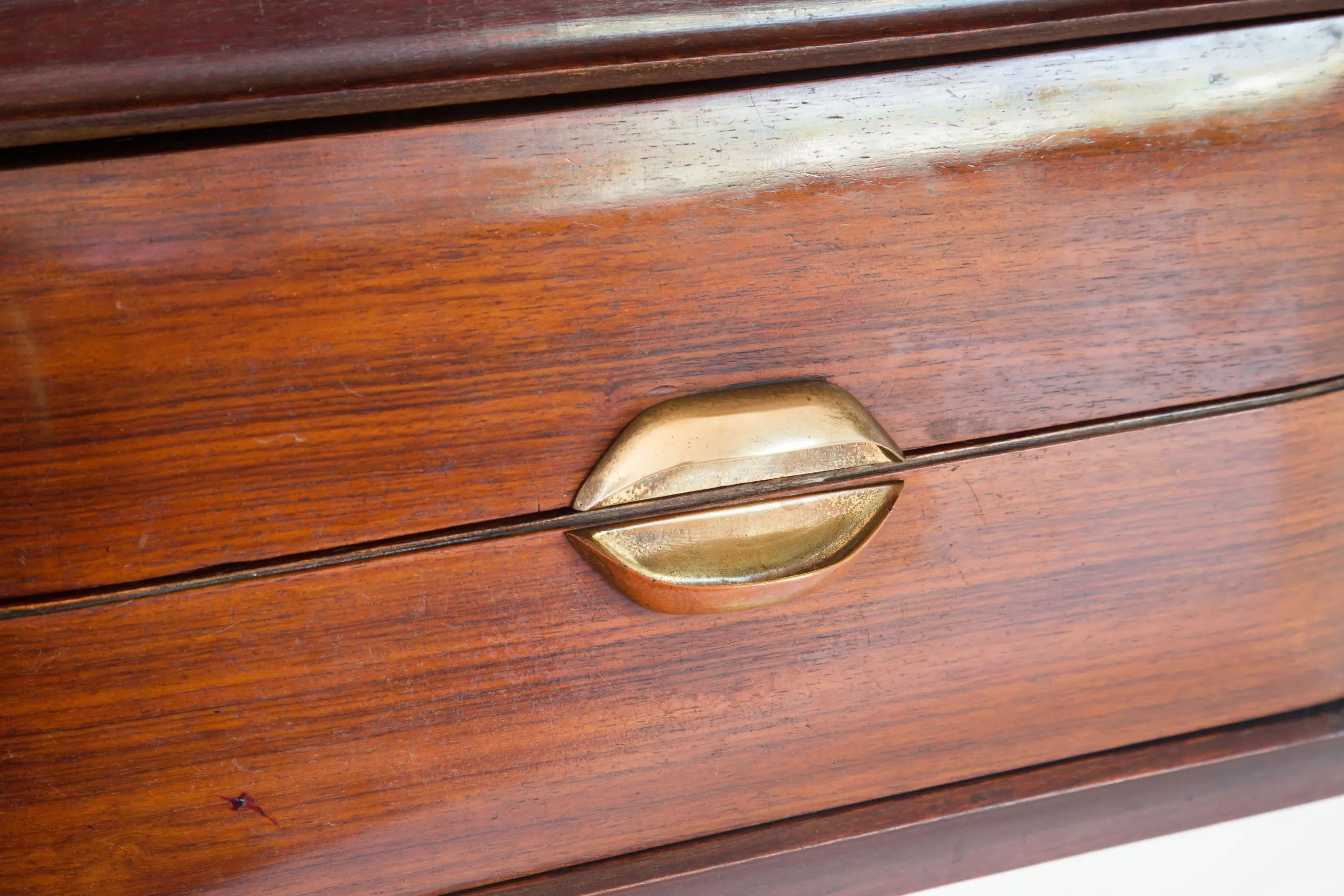 Important curved Guglielmo Ulrich Writing Desk, circa 1945 — photo 12