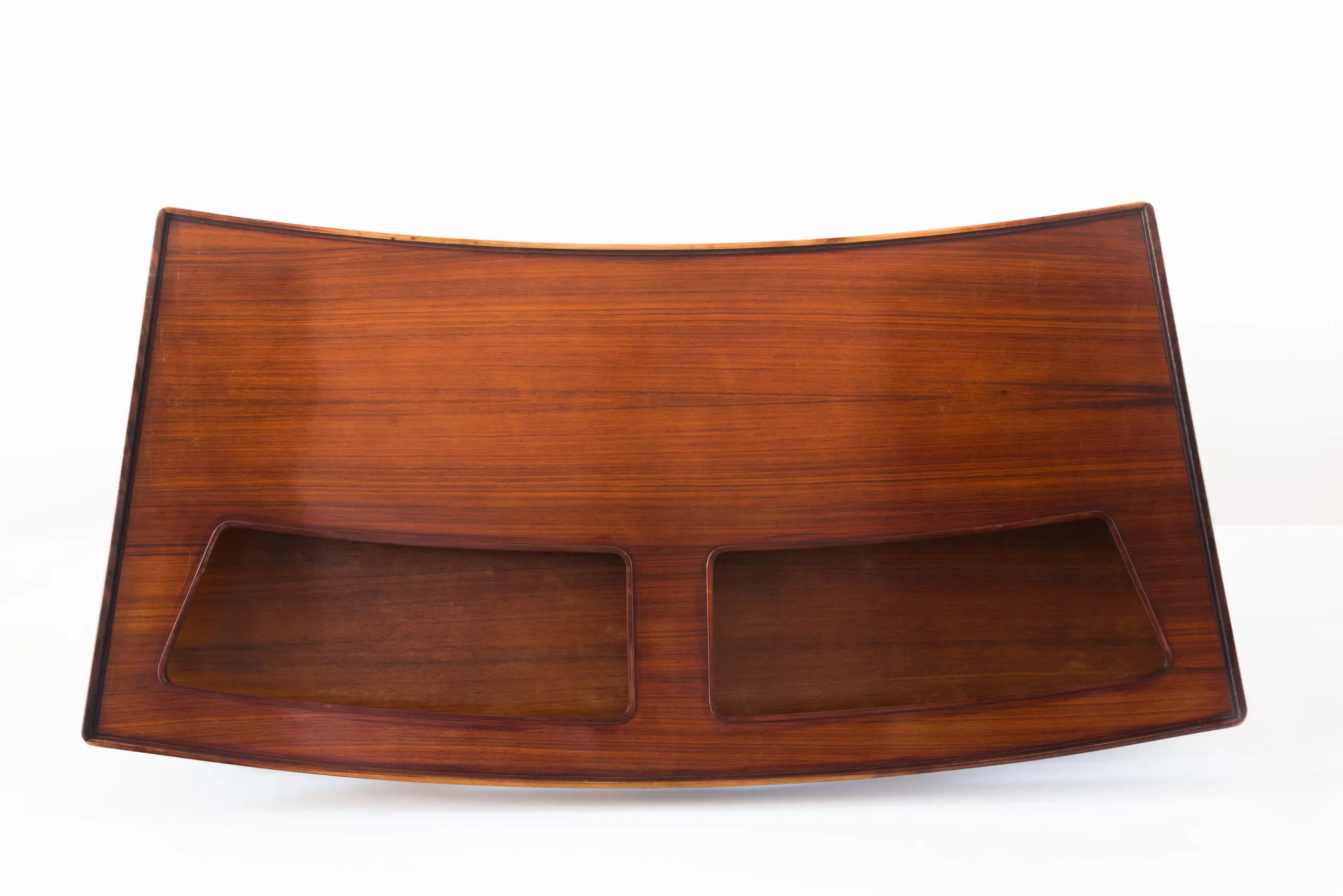 Important curved Guglielmo Ulrich Writing Desk, circa 1945 — photo 13