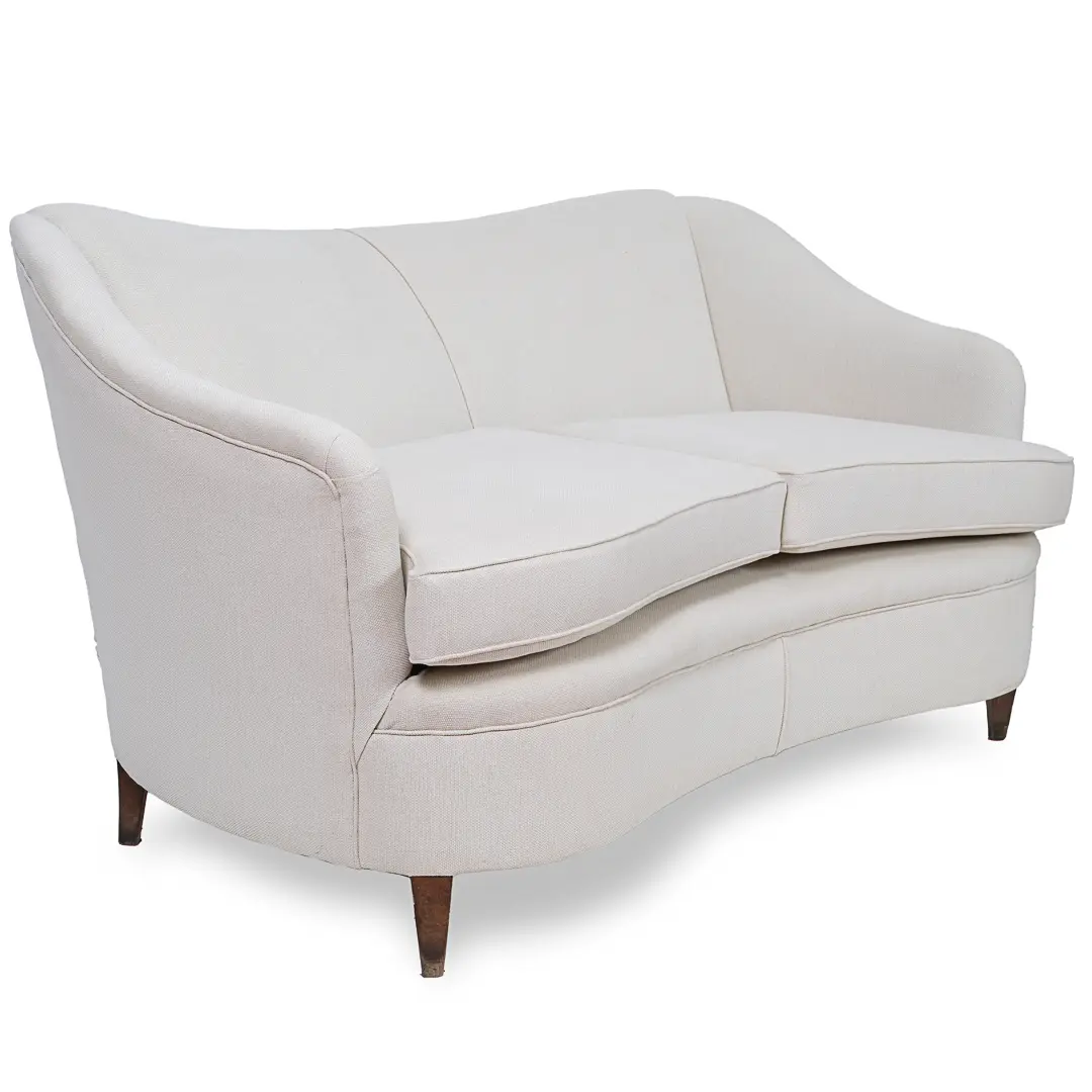 Gio Ponti White Sofa from Casa & Giardino, circa 1938 — Gio Ponti