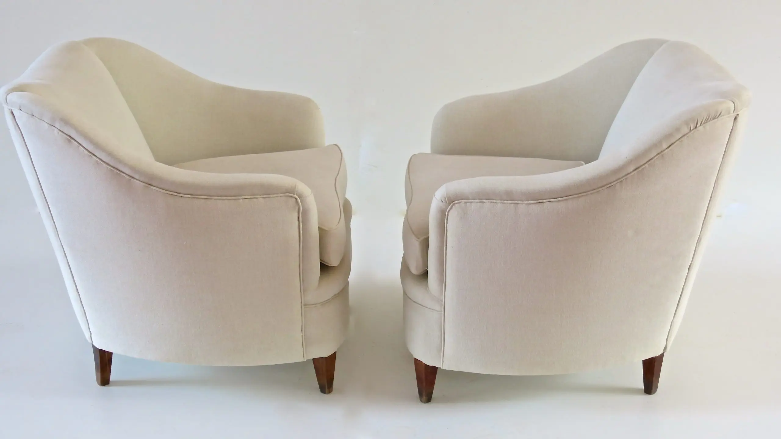 Gio Ponti Pair of White Armchairs Casa & Giardino, 1938 — photo 7