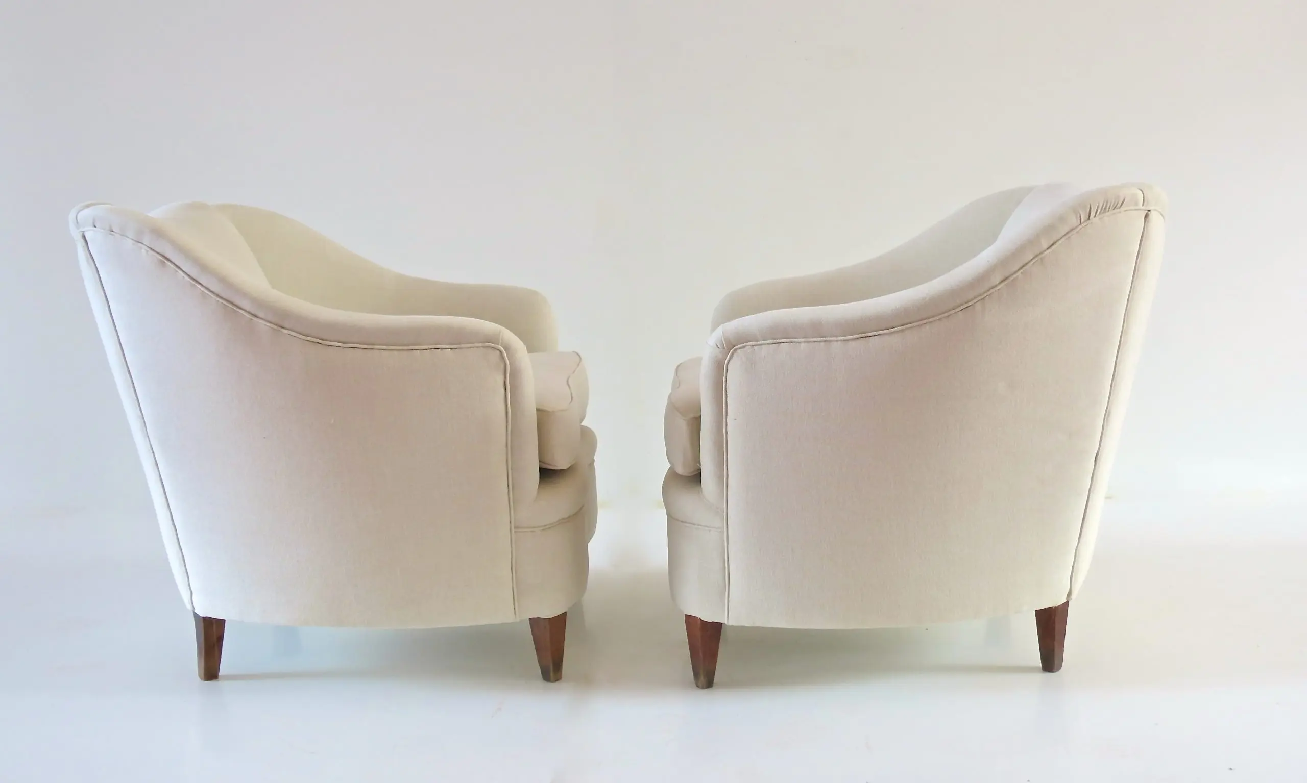 Gio Ponti Pair of White Armchairs Casa & Giardino, 1938 — photo 6