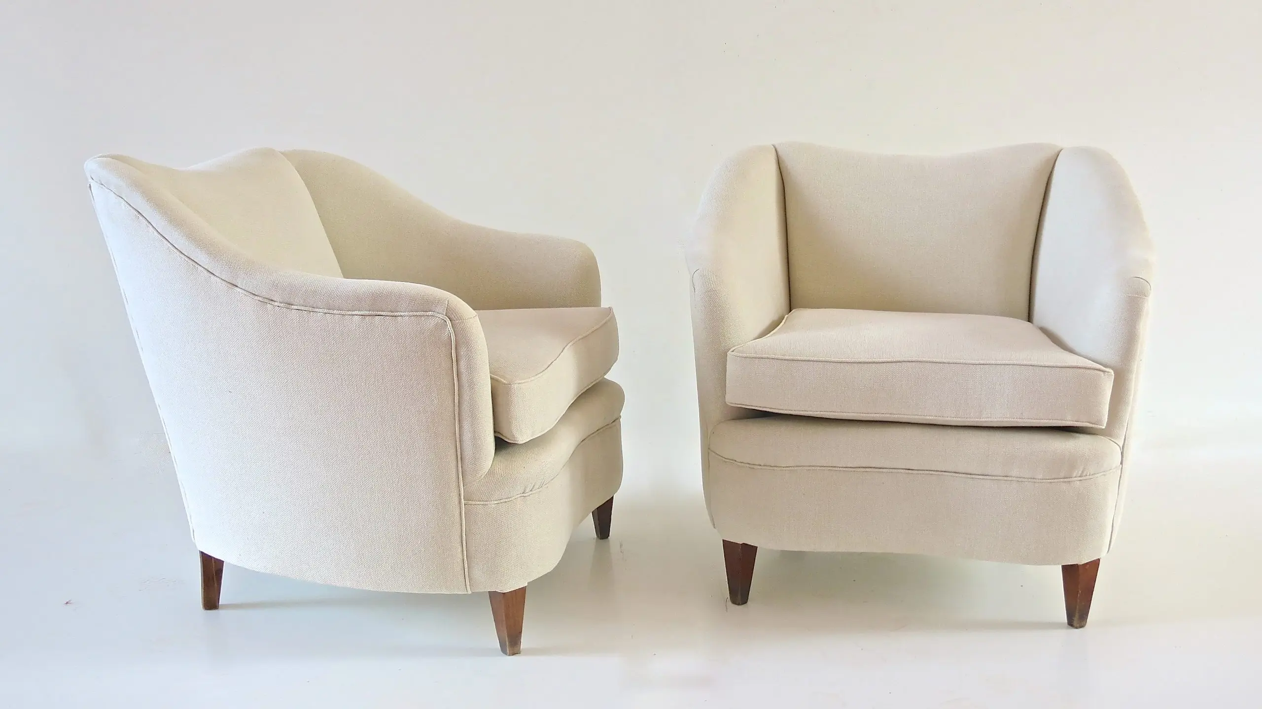 Gio Ponti Pair of White Armchairs Casa & Giardino, 1938 — photo 20
