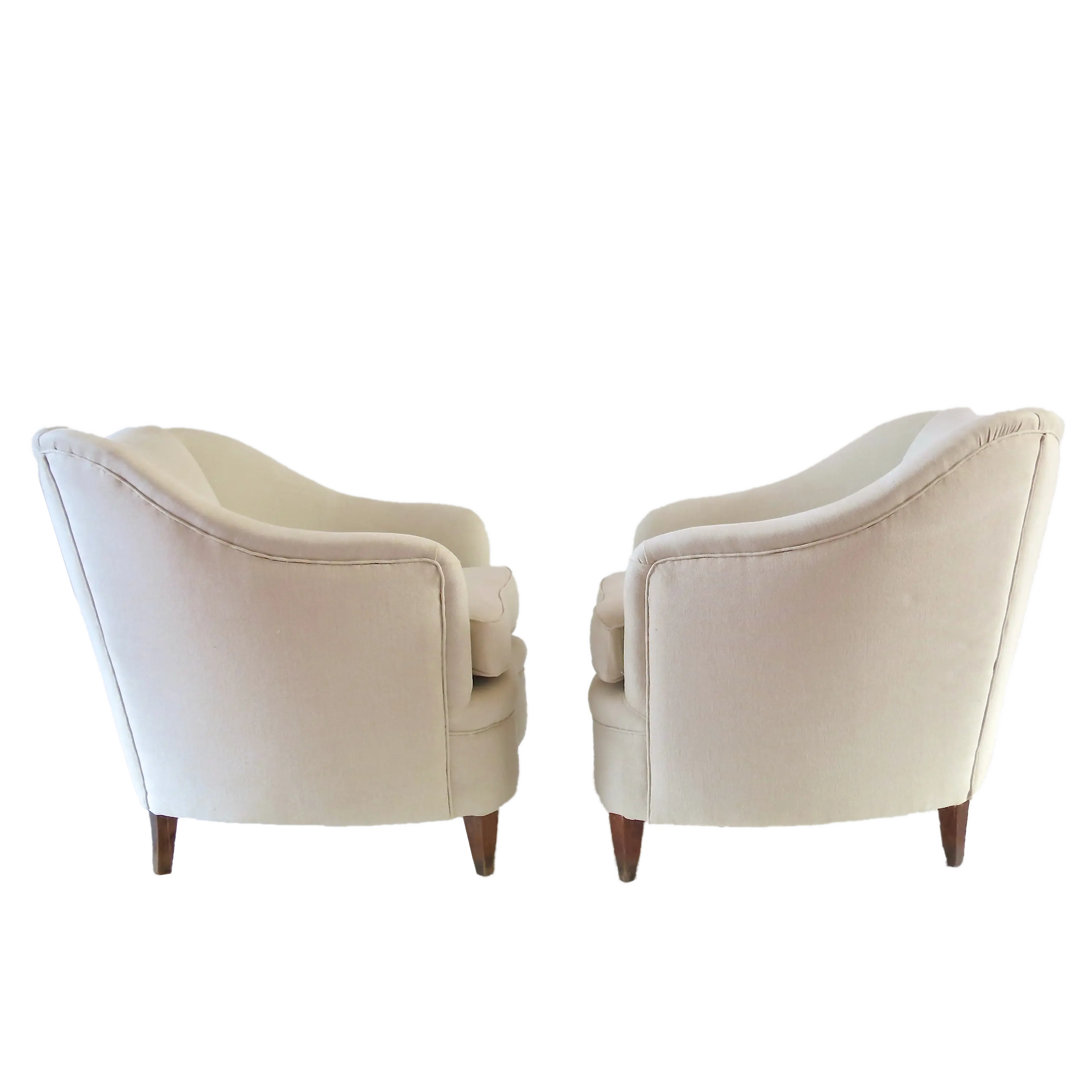 Gio Ponti Pair of White Armchairs Casa & Giardino, 1938 — photo 17