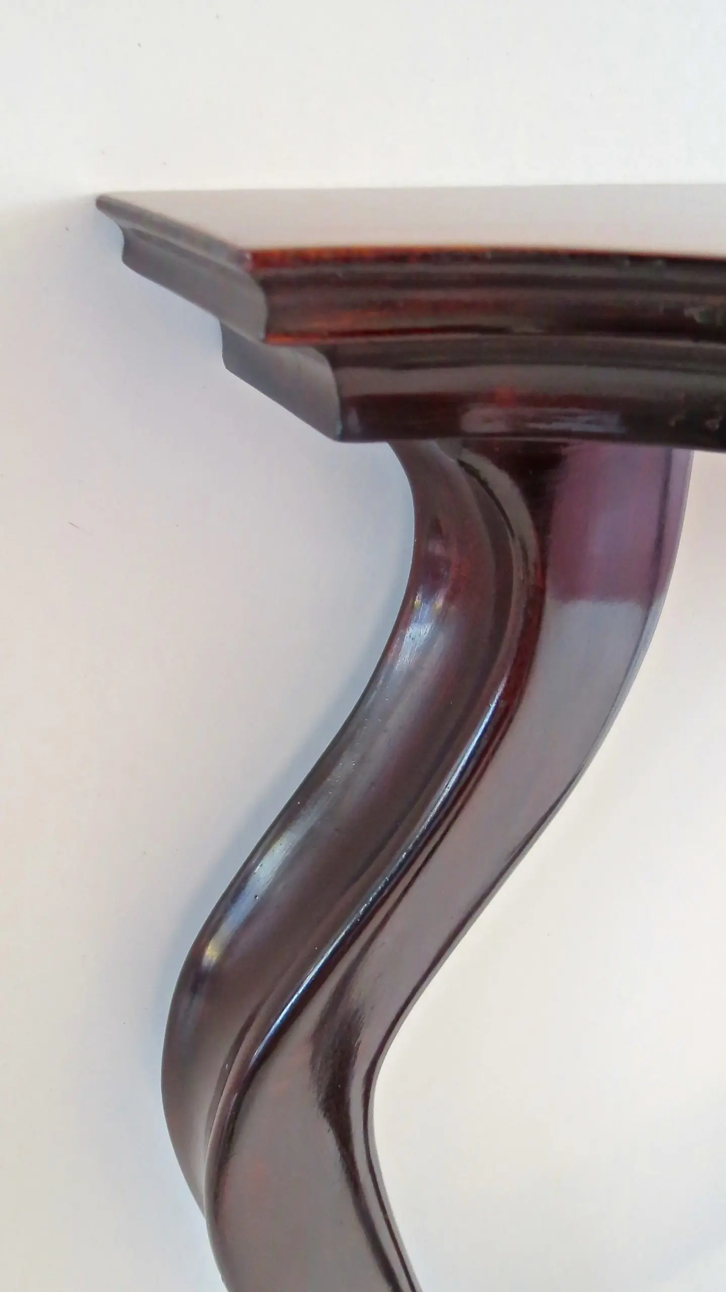 Pair of Unique Walnut Curved Console by Arch. Tempestini, 1951 — photo 16