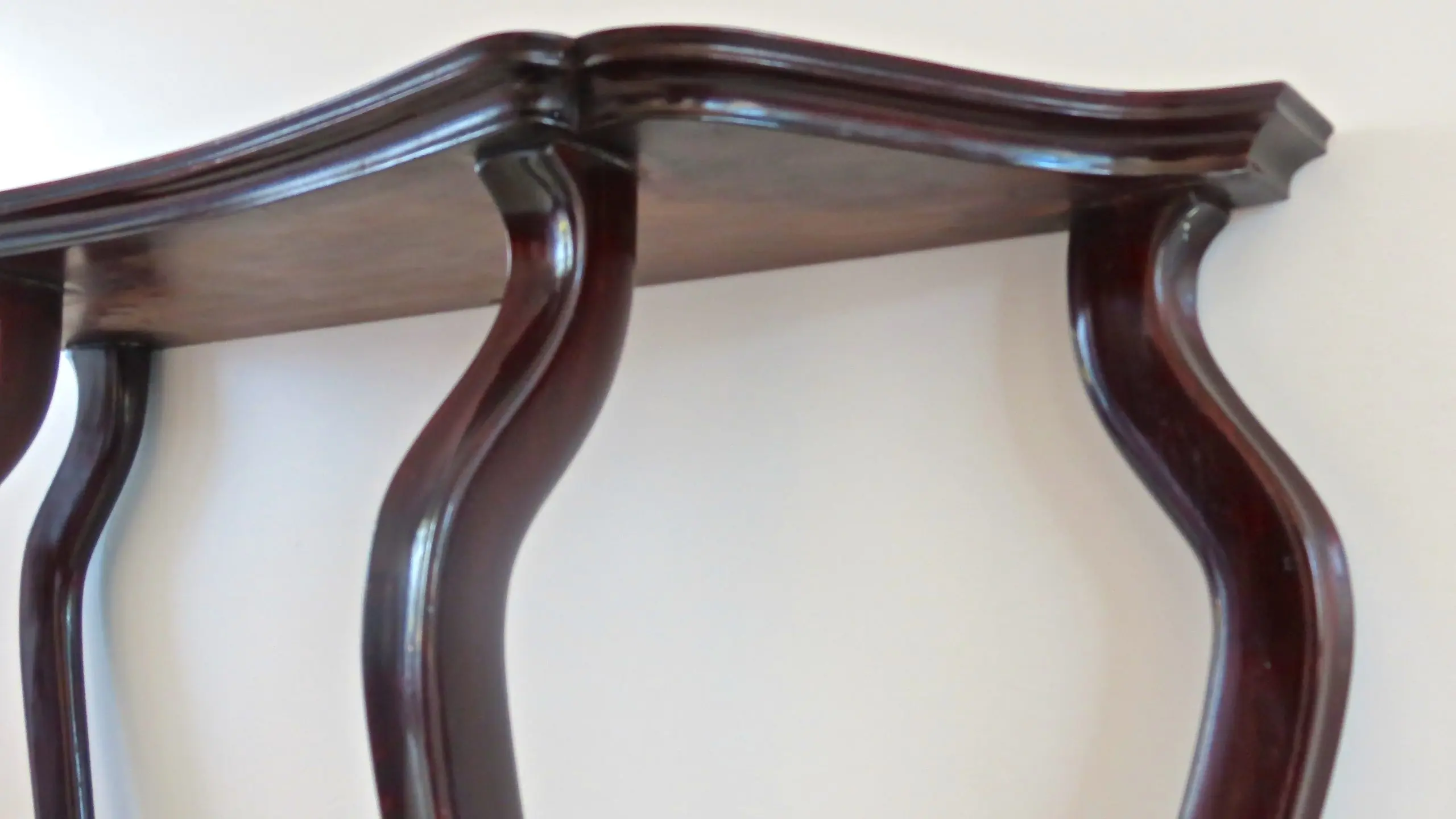 Pair of Unique Walnut Curved Console by Arch. Tempestini, 1951 — photo 13