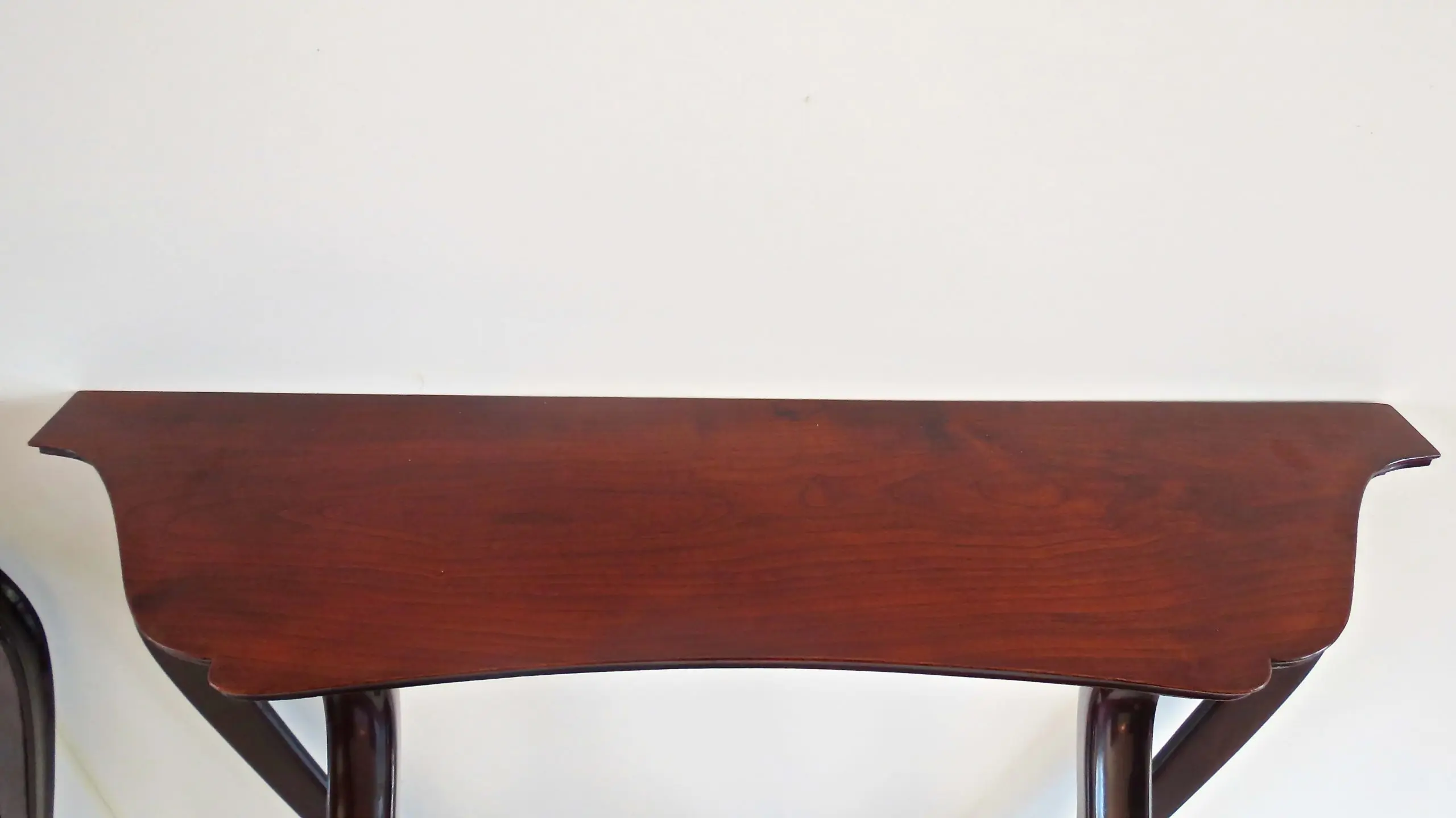 Pair of Unique Walnut Curved Console by Arch. Tempestini, 1951 — photo 5