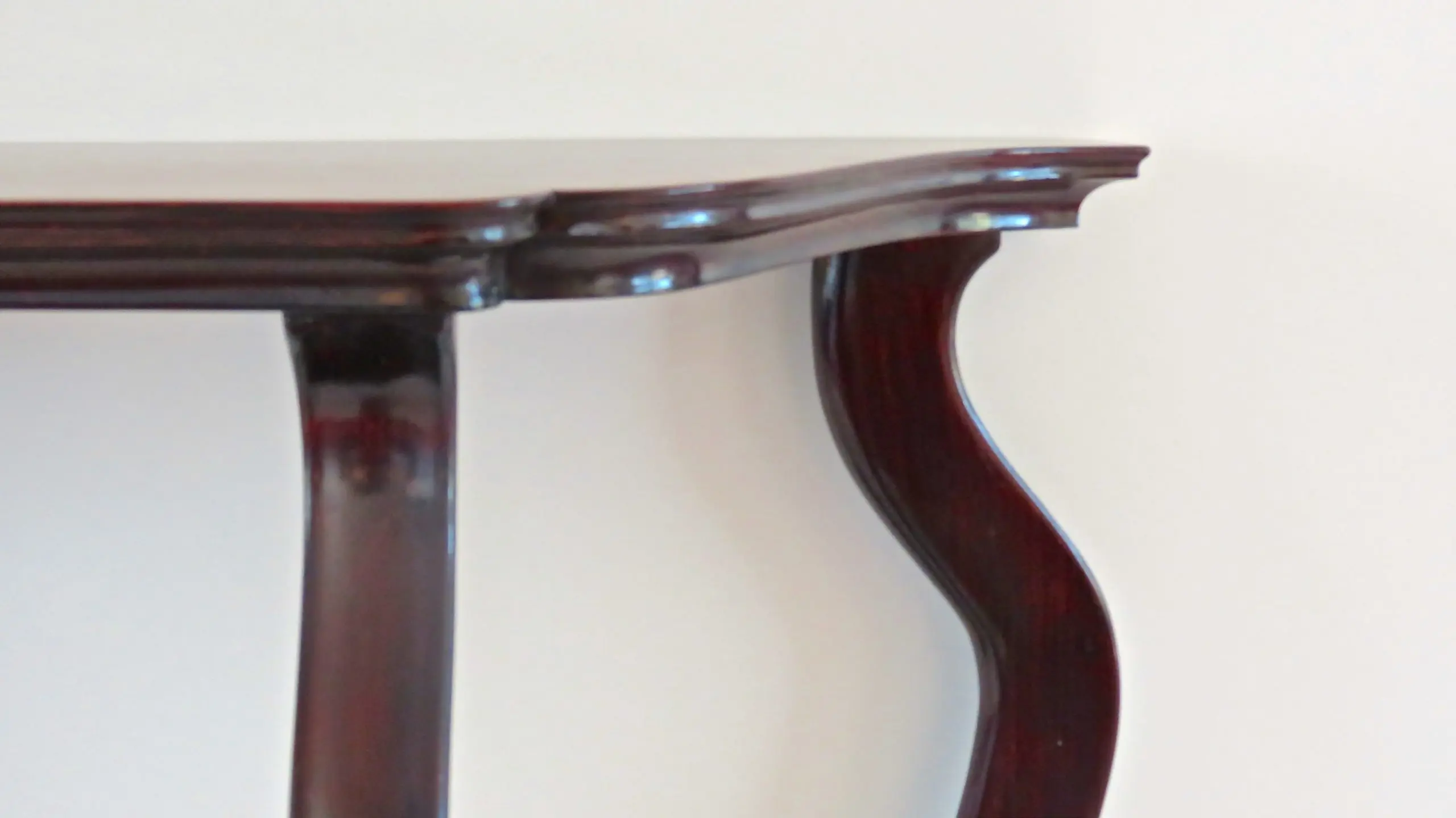 Pair of Unique Walnut Curved Console by Arch. Tempestini, 1951 — photo 9