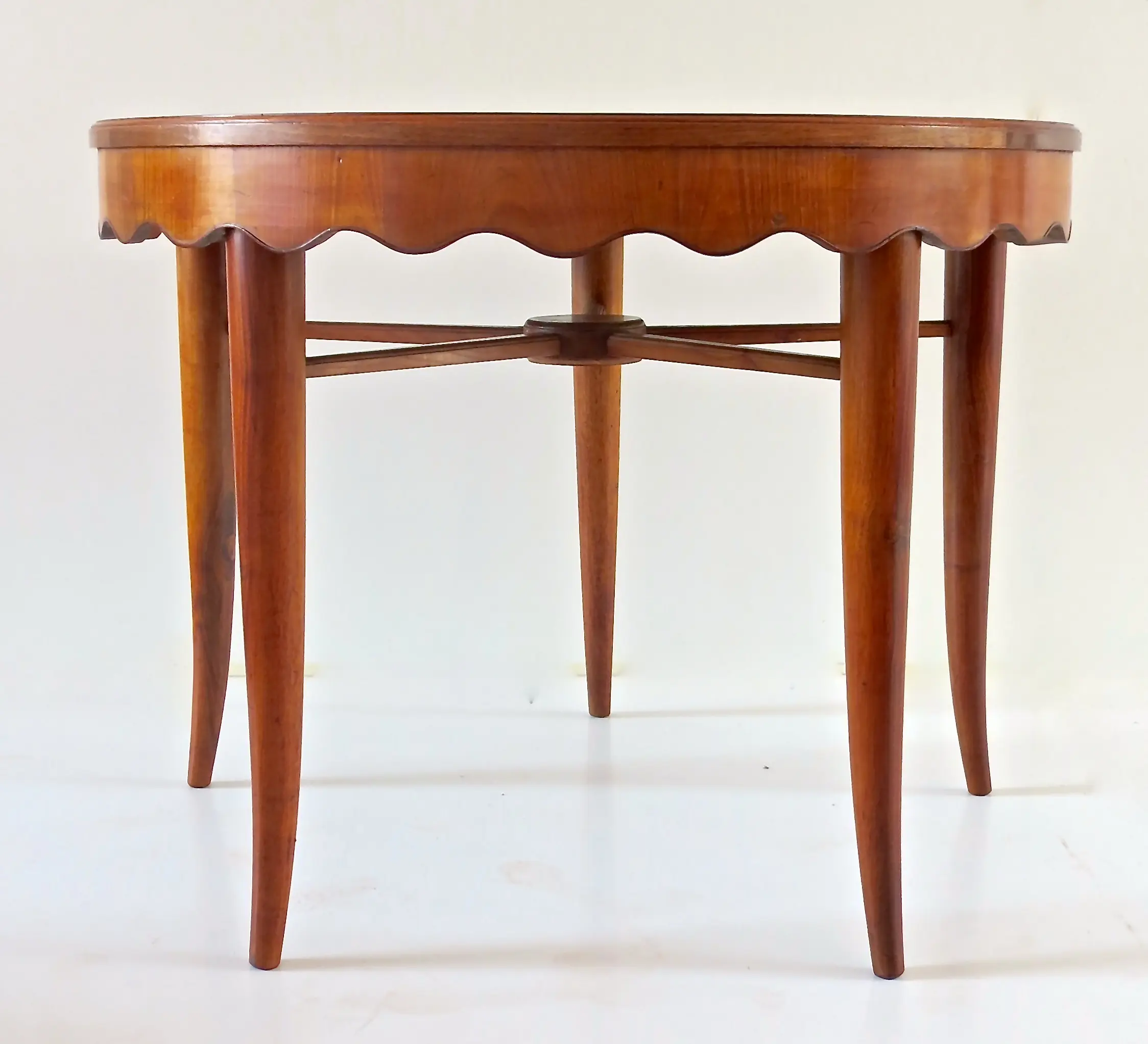 Paolo Buffa Unique Round Dining Table Cherrywood, 1950 — photo 16