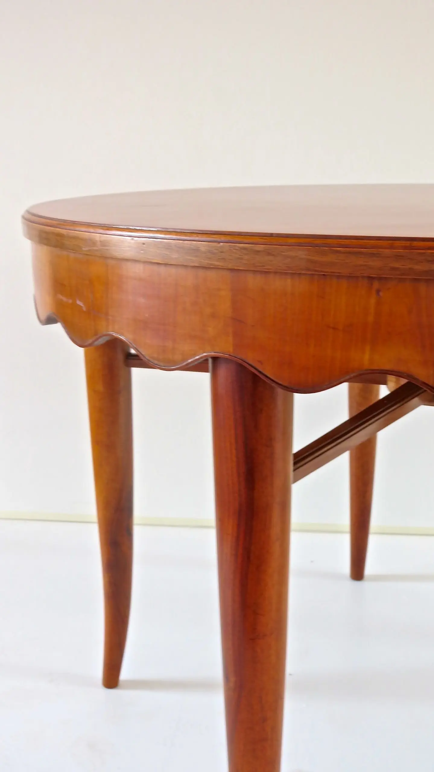 Paolo Buffa Unique Round Dining Table Cherrywood, 1950 — image 2