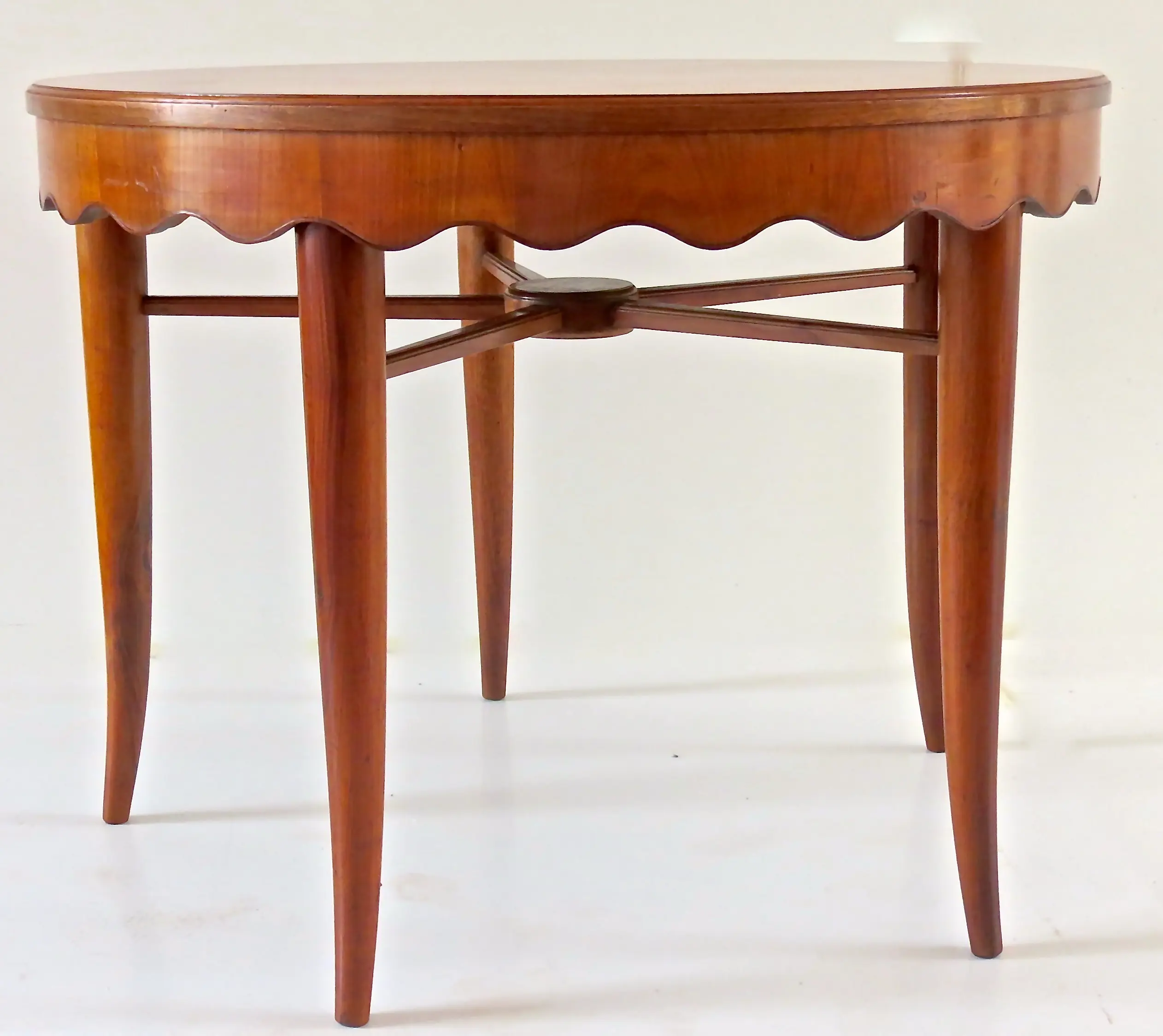 Paolo Buffa Unique Round Dining Table Cherrywood, 1950 — photo 24